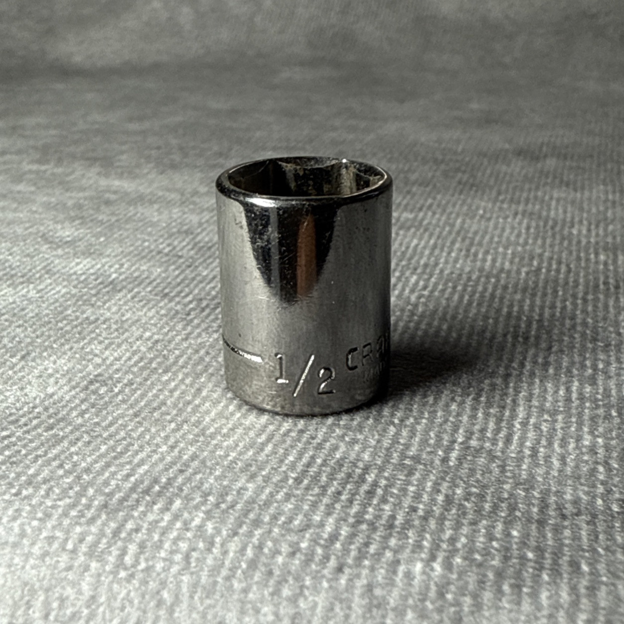 Craftsman 1/2” Shallow Socket 1/4 Drive 6-Point G1 Chrome USA 43499