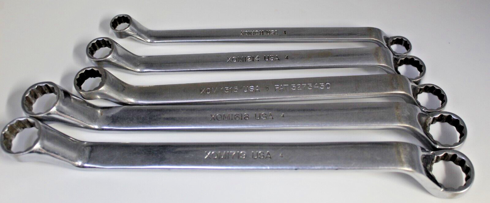 Snap-On 10 Degree Off Set Wrenches 5 Piece Set