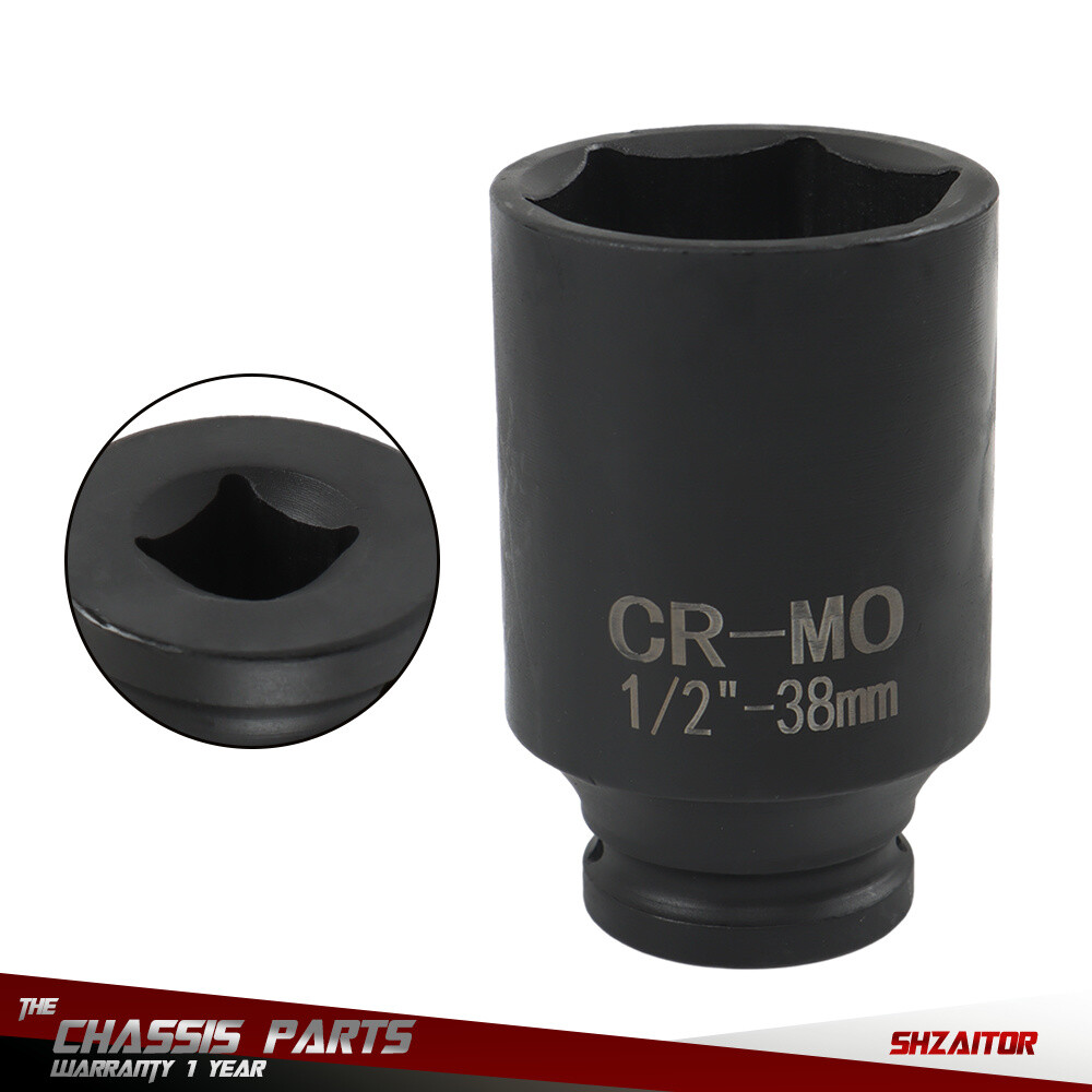 9 Pcs 29-38mm Deep Impact Socket Set Drive Metric Axle Hub Nut Socket 6 Point