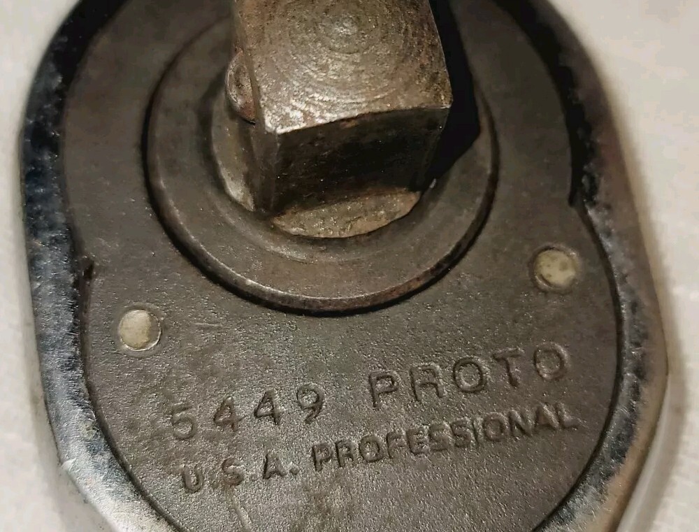 Vintage Proto Professional 1/2″ INCH Drive Ratchet 5449 Knurled Handle USA