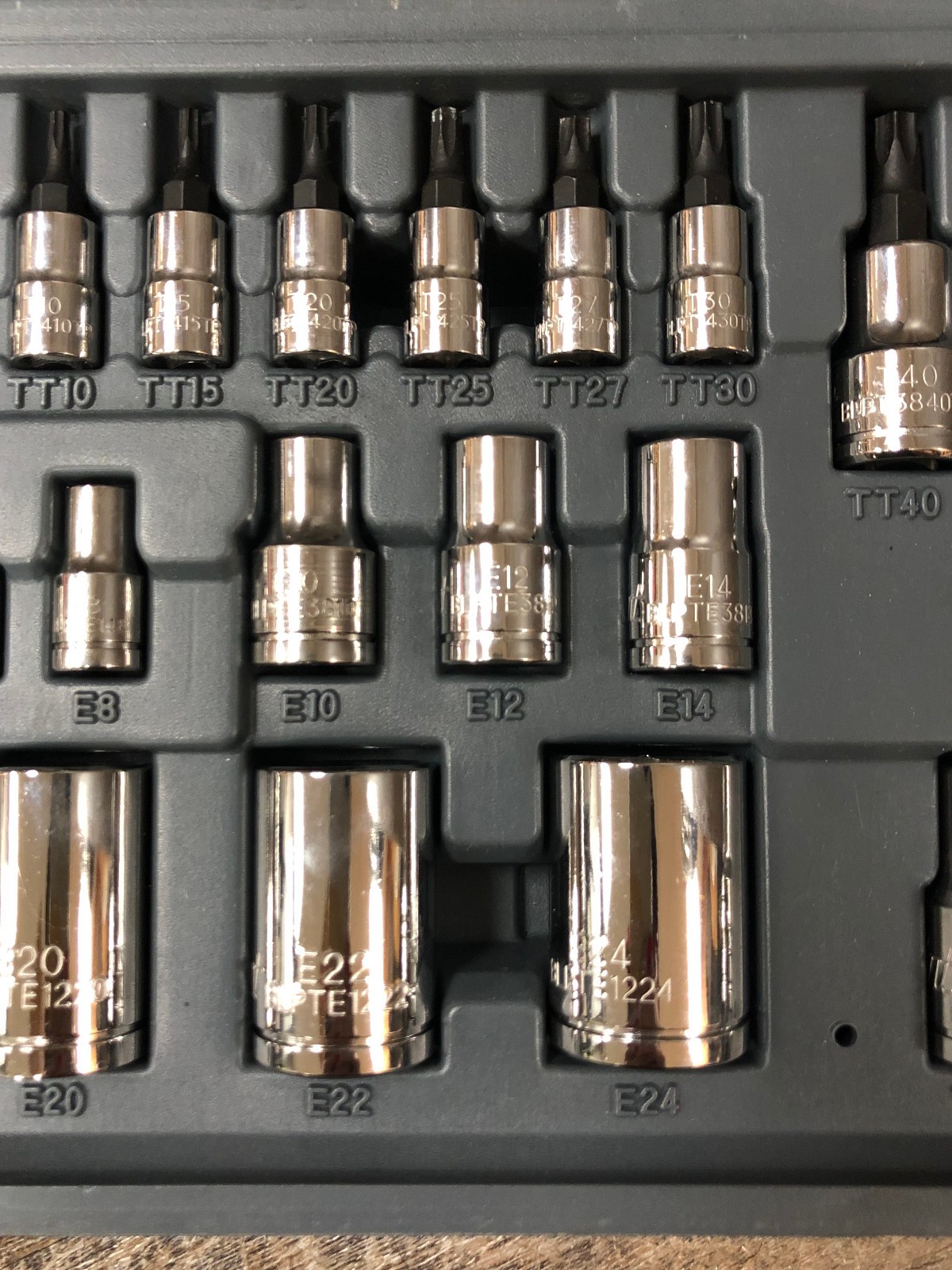 COMPLETE Blue Point BLPTSSC43 Combination Drive Tamper Resistant TORX Socket Set