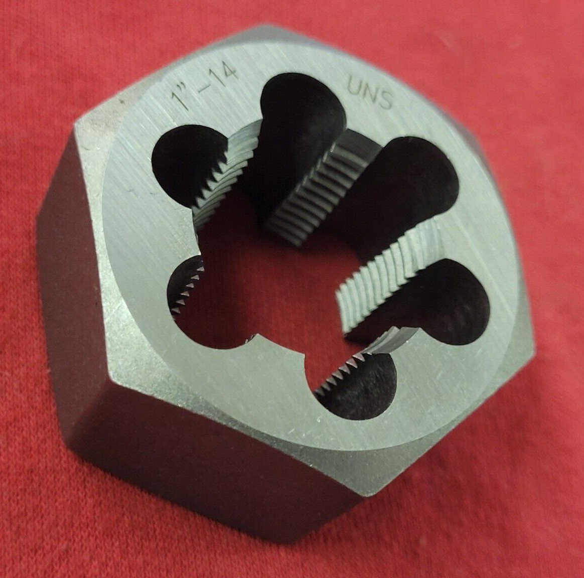 1″-14 NS x 1.81″ Hex Carbon Die A1 416-06414 Rethread Die CS