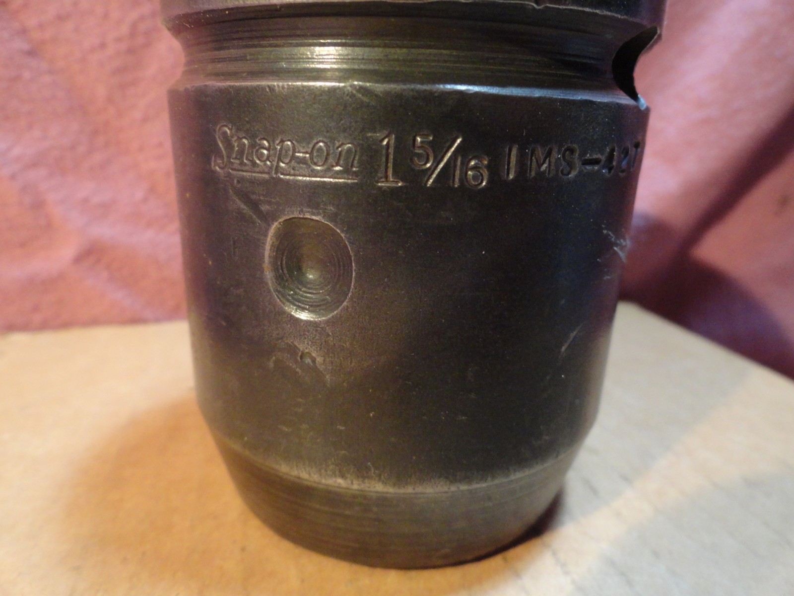 SNAP-ON SPLINE DRIVE SOCKET 1-5/16″ USED 6PT IMS-427 LIGHT ENGRAVING FAST SHIP