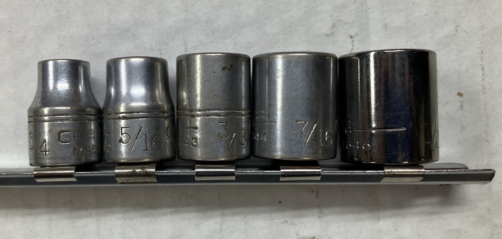 USED CRAFTSMAN 8PT (DOUBLE SQUARE) SOCKETS – 3/8” Drive