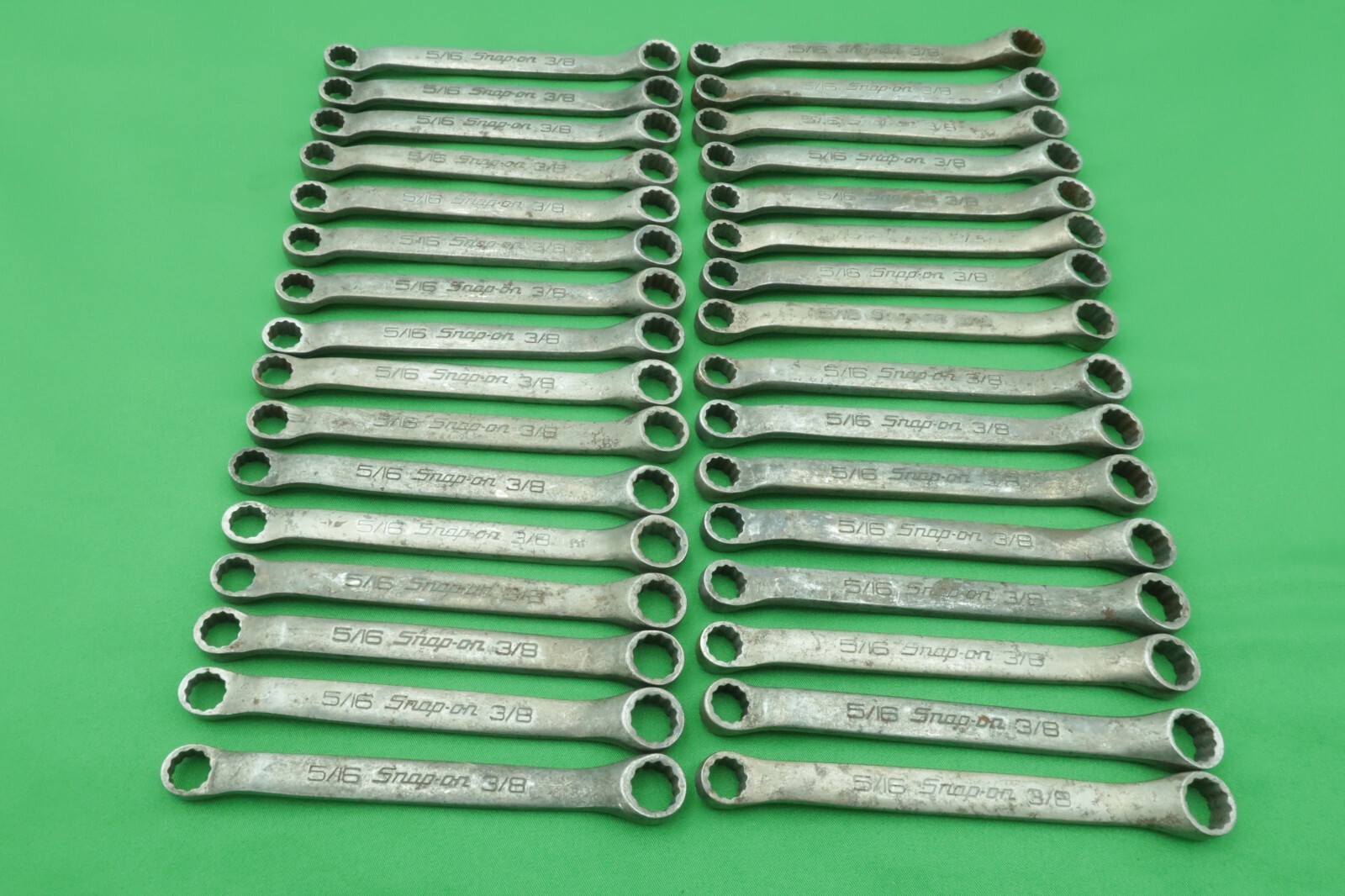 Snap On XS1012A Short Offset Box Wrench 12 Point SAE 5/16 & 3/8 Unfinished