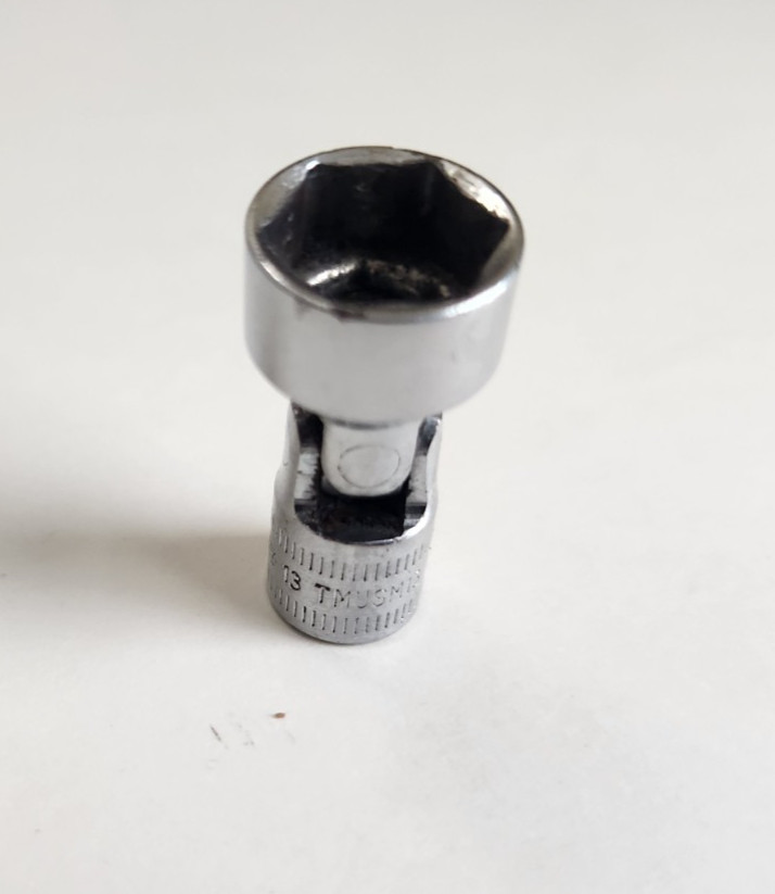 Snap-On 13MM 1/4″ DRIVE TMUSM13 6 Point Metric Universal SWIVEL SOCKET TMUSM 13