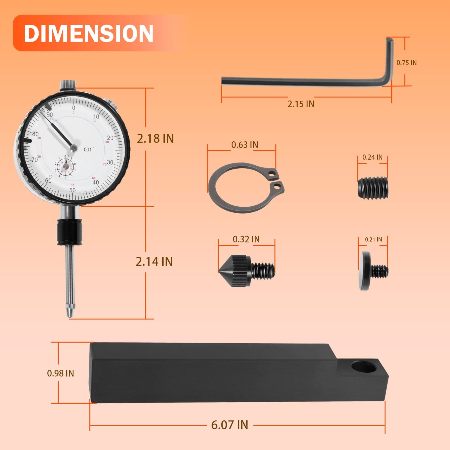6434 Sleeve Height & Counter Bore Gauge for All Diesel Engines 0.001″ Range 0-1″