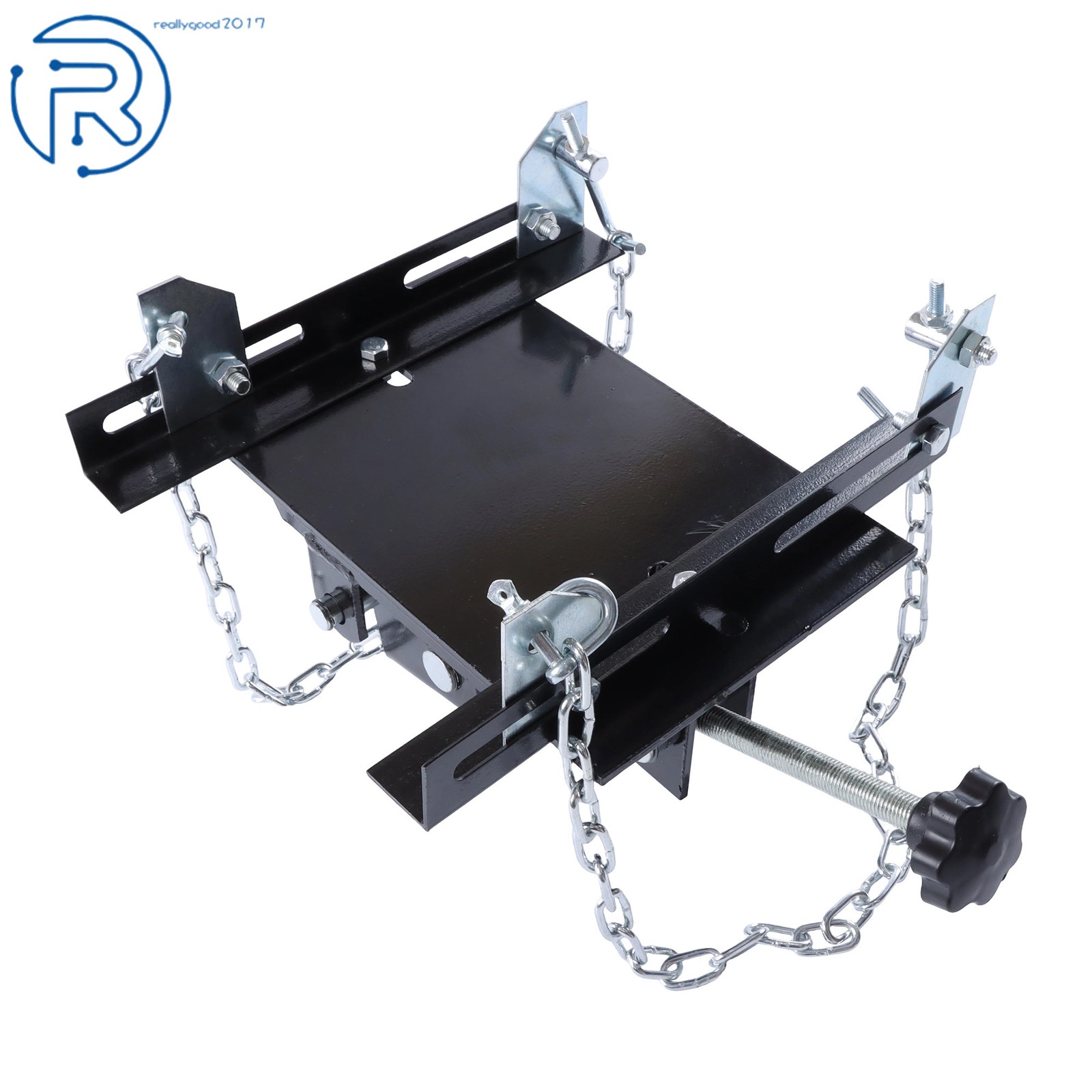 Heavy Duty 1/2 Ton Transmission Jack Adapter Dual Chain for Floor Jack Repair