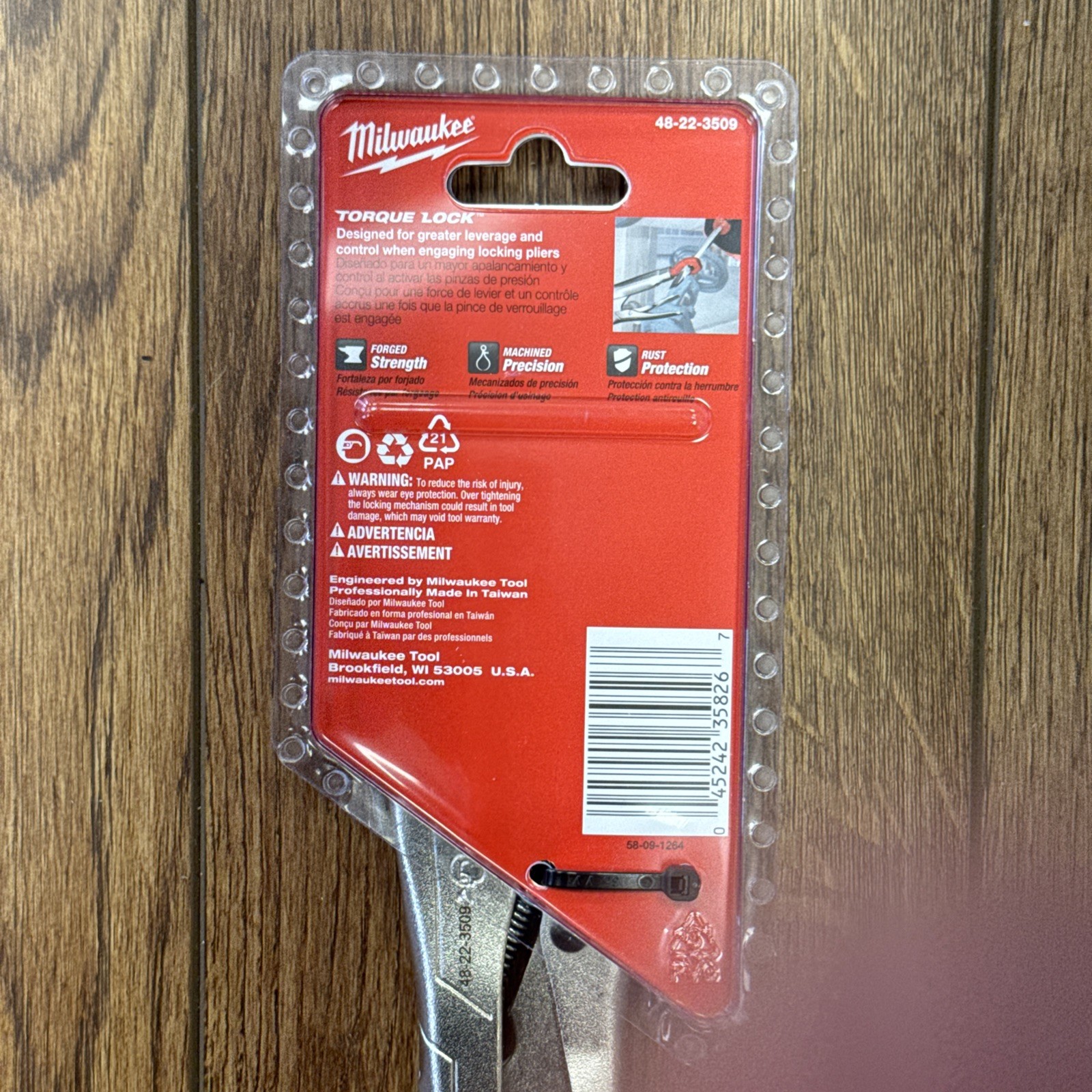 Milwaukee 48-22-3509 – 9″ Inch «Torque Lock» Long Nose Locking Pliers