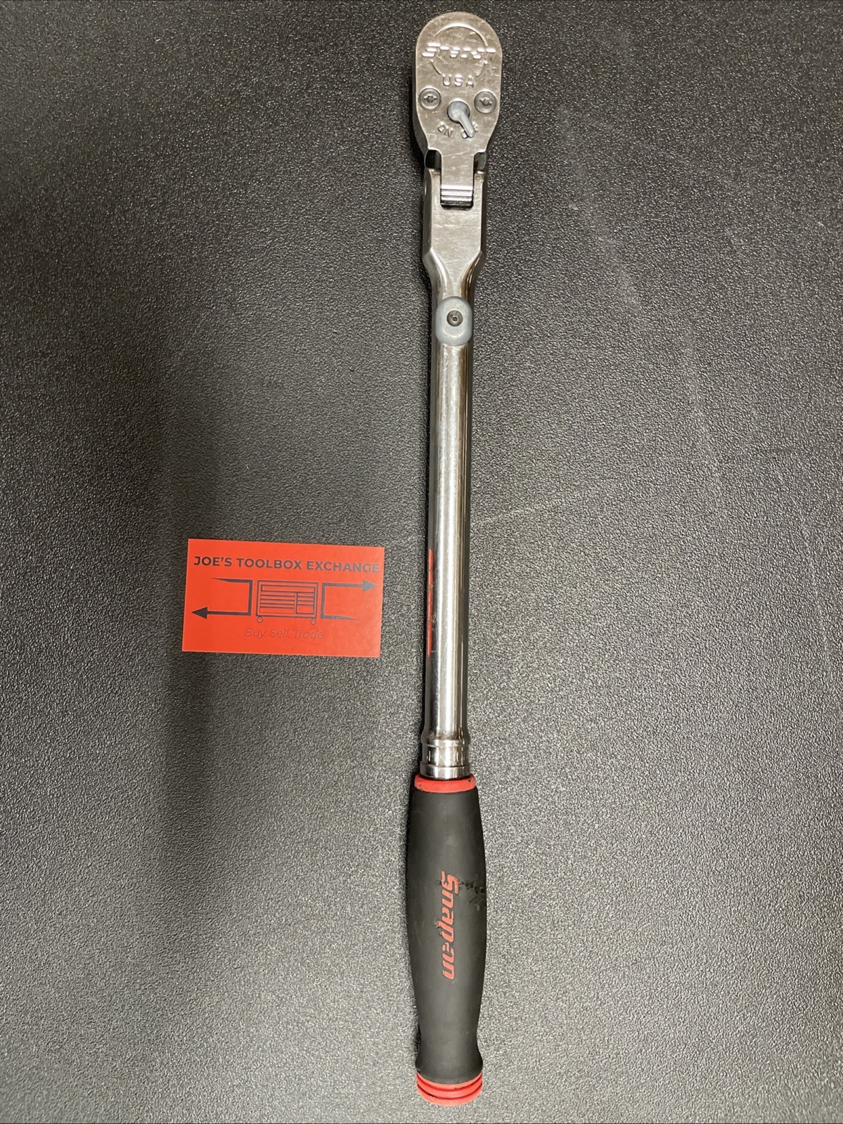 Snap On Tools used SHX80B 1/2″ Drive Soft Grip Handle Locking Flex Head