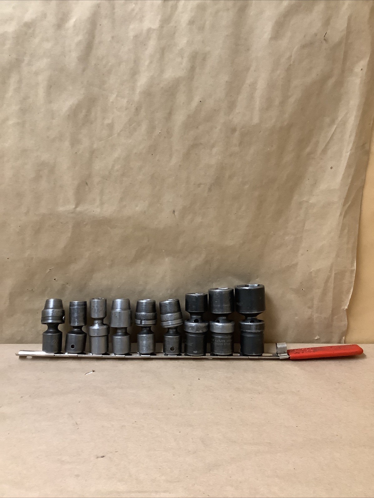 Misc 9pc 1/2”-1 1/8” 1/2” Drive SAE 6PT Shallow Impact Swivel Socket Set – Black