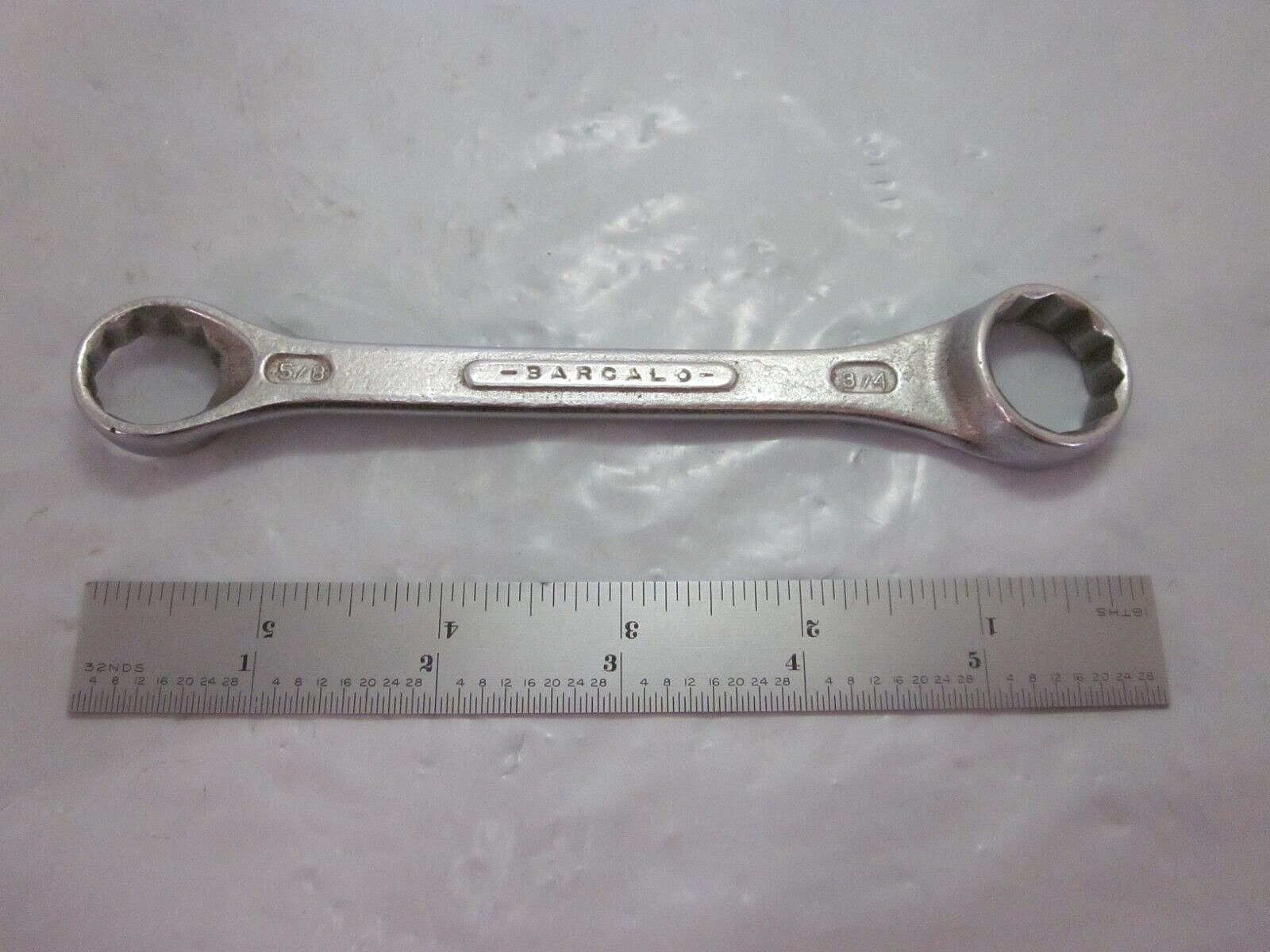 VTG BARCALO 5/8in. x 3/4in. Stubby 12Pts. Box End Wrench 1950’s 60’s Era USA