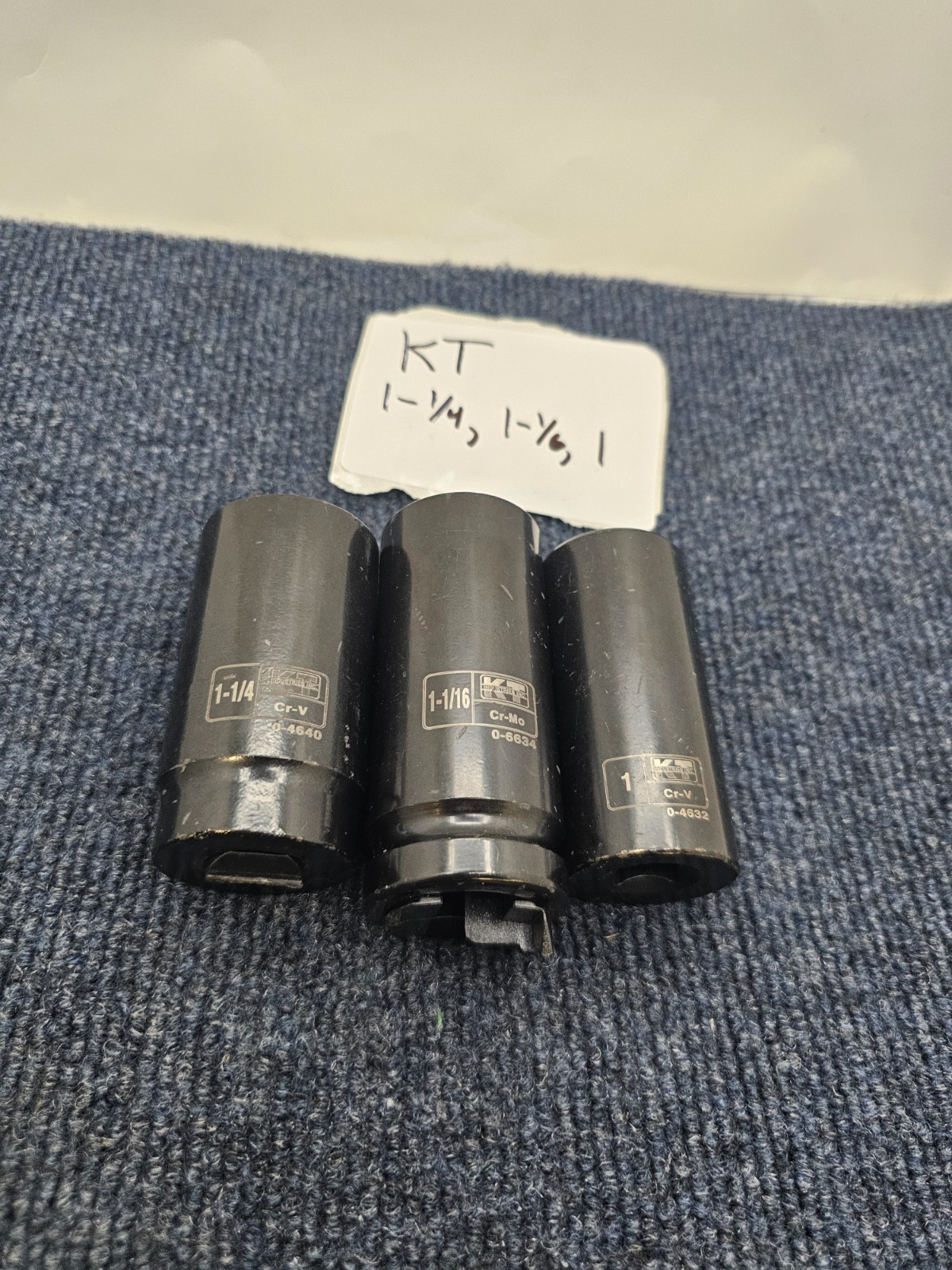 K-T Industries 0-4640, 0-6634, 0-4632: Cr-V Deep Impact Sockets – Black