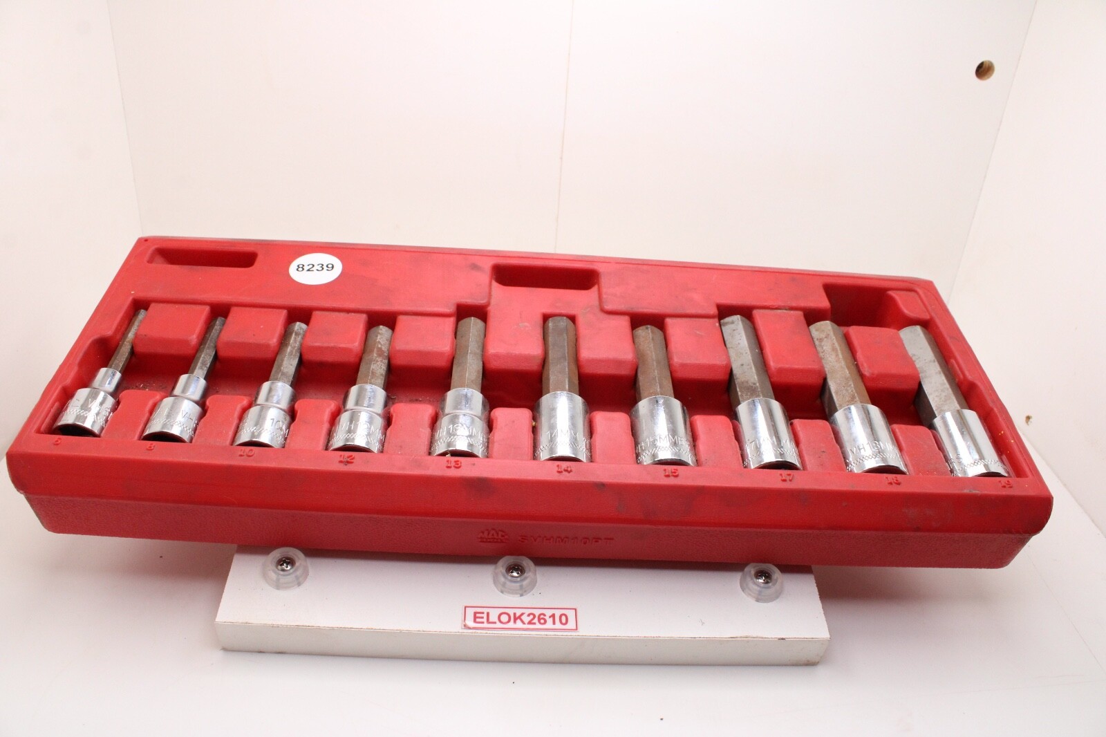Mac Tools SVHM10P 1/2″ Drive 6mm-19mm 10 Piece Metric Chrome Hex Driver Set USA