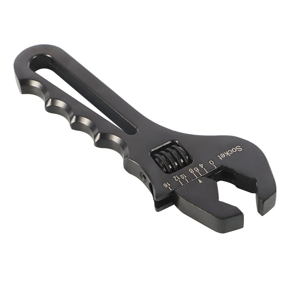 Labwork 3AN-16AN Adjustable Wrench Black Aluminum Tool For Hose End Fitting