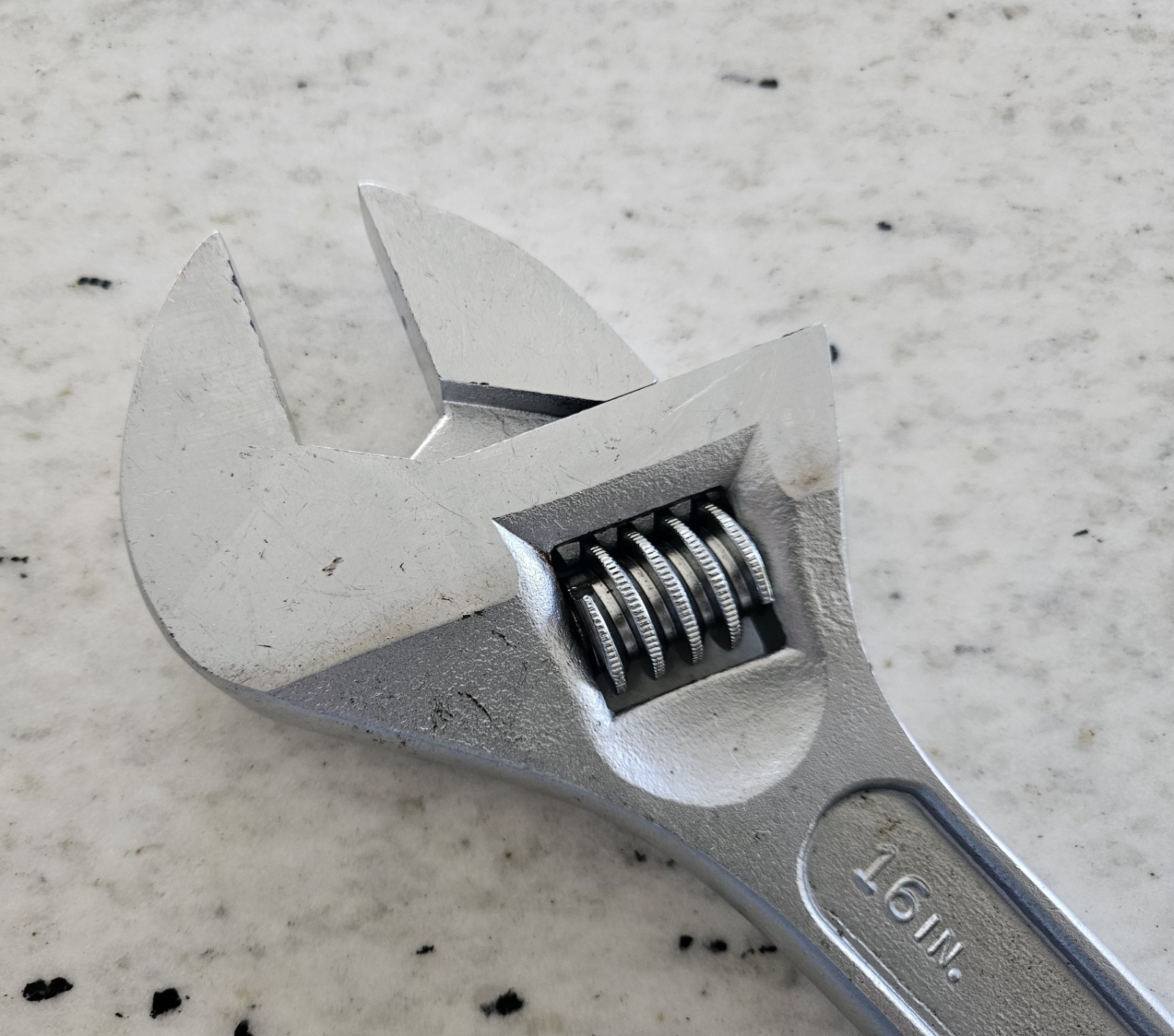 VTG CRAFTSMAN 16 INCH (400MM) NO. 44606 ADJUSTABLE WRENCH FORGED MADE IN USA