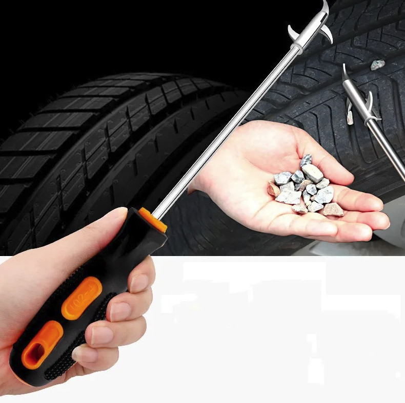 1PC Car Tire Cleaning Hook – Stone Remover Gap Tool Auto Wheel Repair Pick – NEW