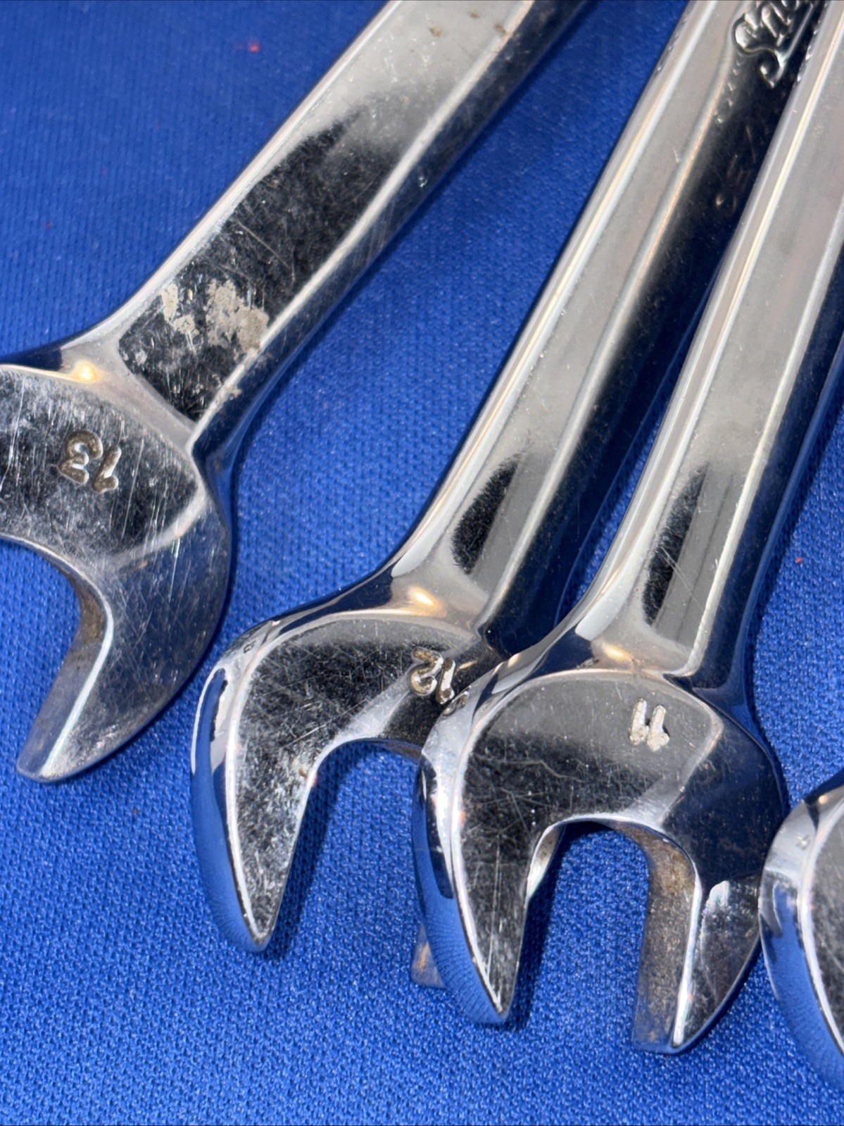 Snap On Tools USA 8pc OEXM 6mm-13mm Short Chrome Combination Wrench Set, 12 PT.