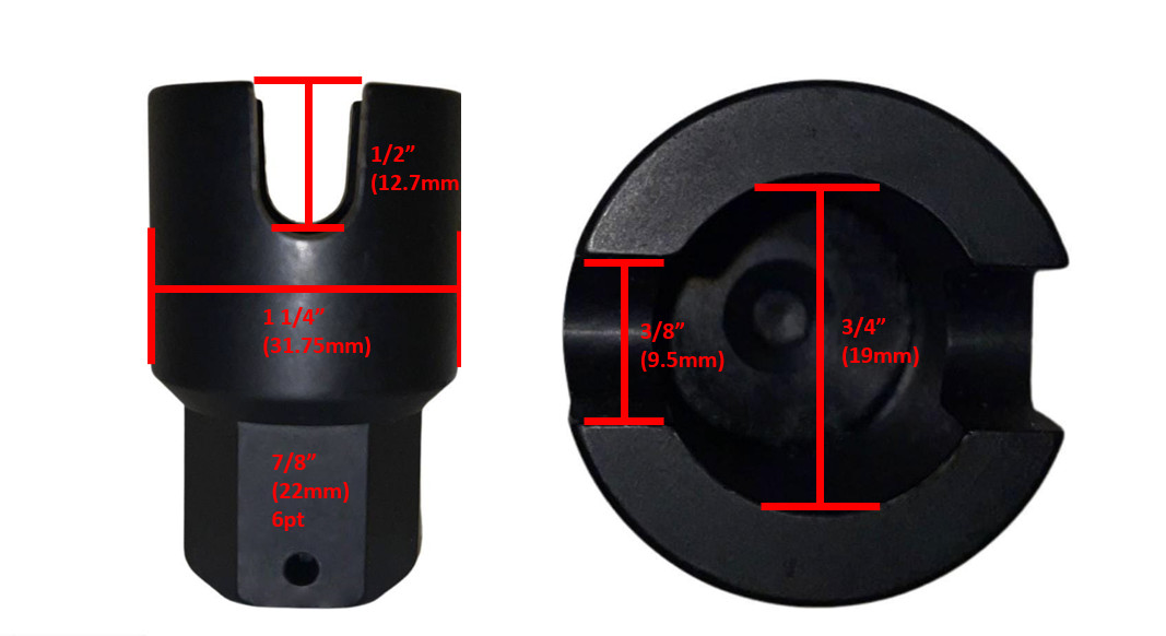 T-Bar Universal Socket C Clamp Tap Wrench J-Screw Slotted Socket Jack Brake tool