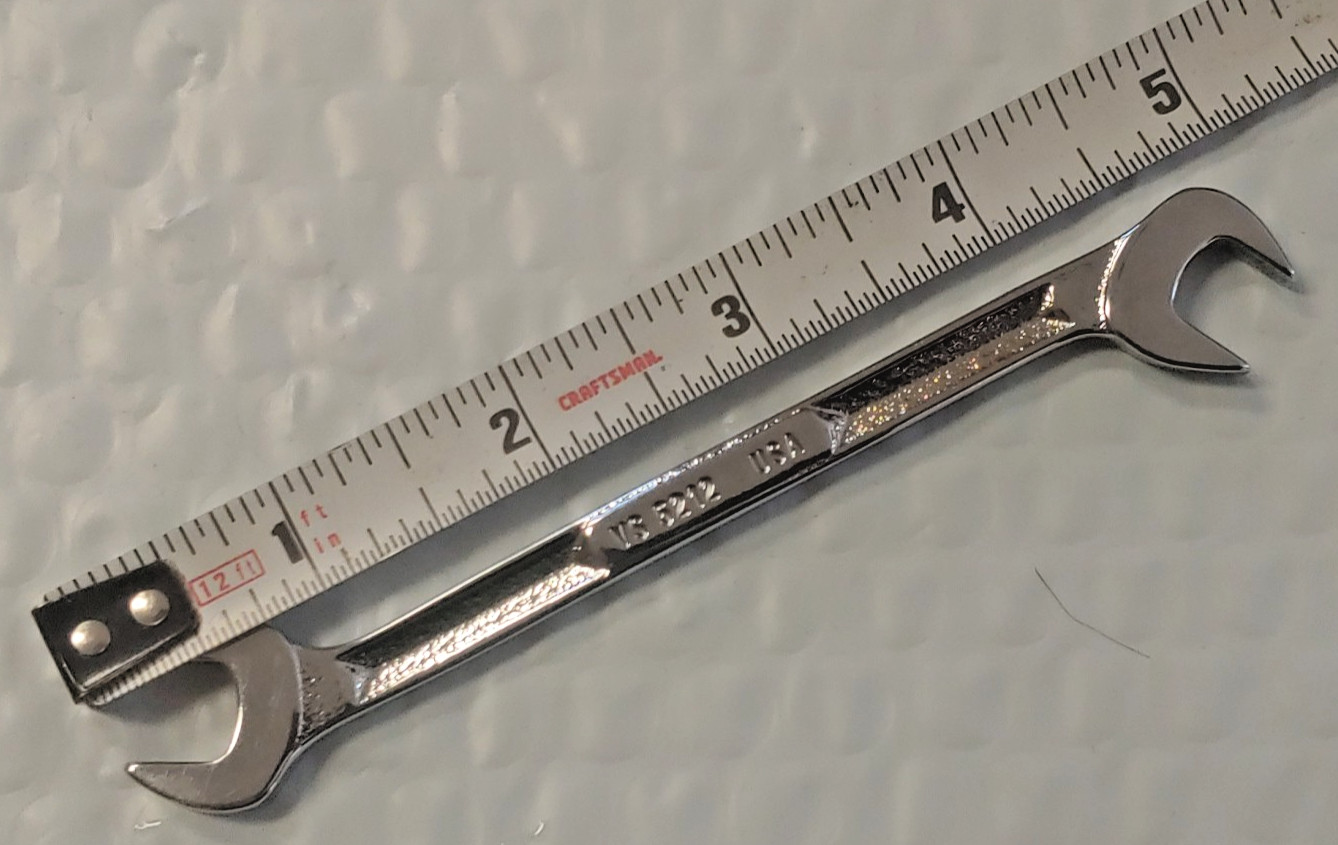 Snap-on Angle Wrench 3/8″ Open-end VS 5212, 4 Way 30-60 Degree Chrome Plate USA