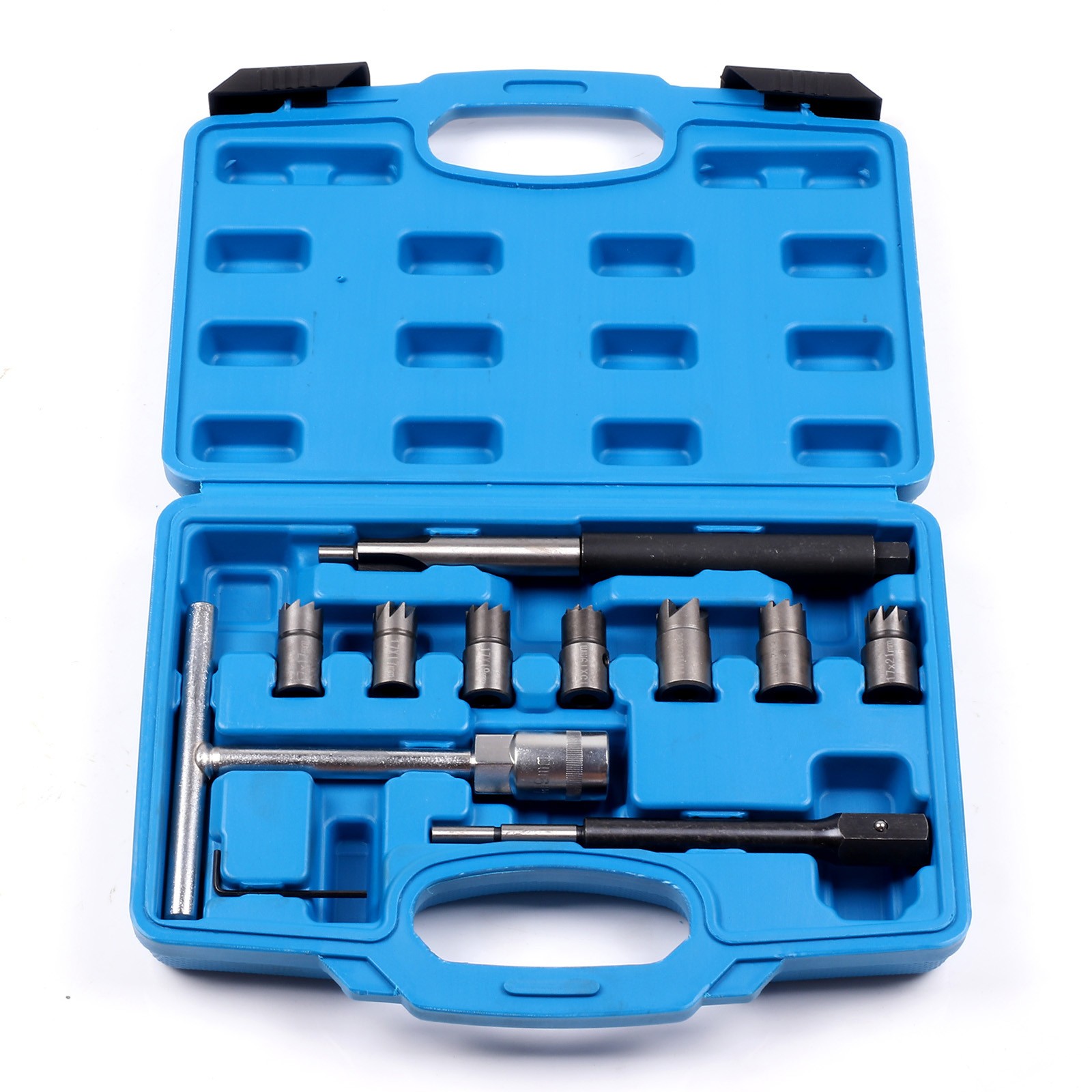 Diesel Injector Seat Cleaner Tool Diesel Injector Seat Cutter Set Auto 10pcs Set