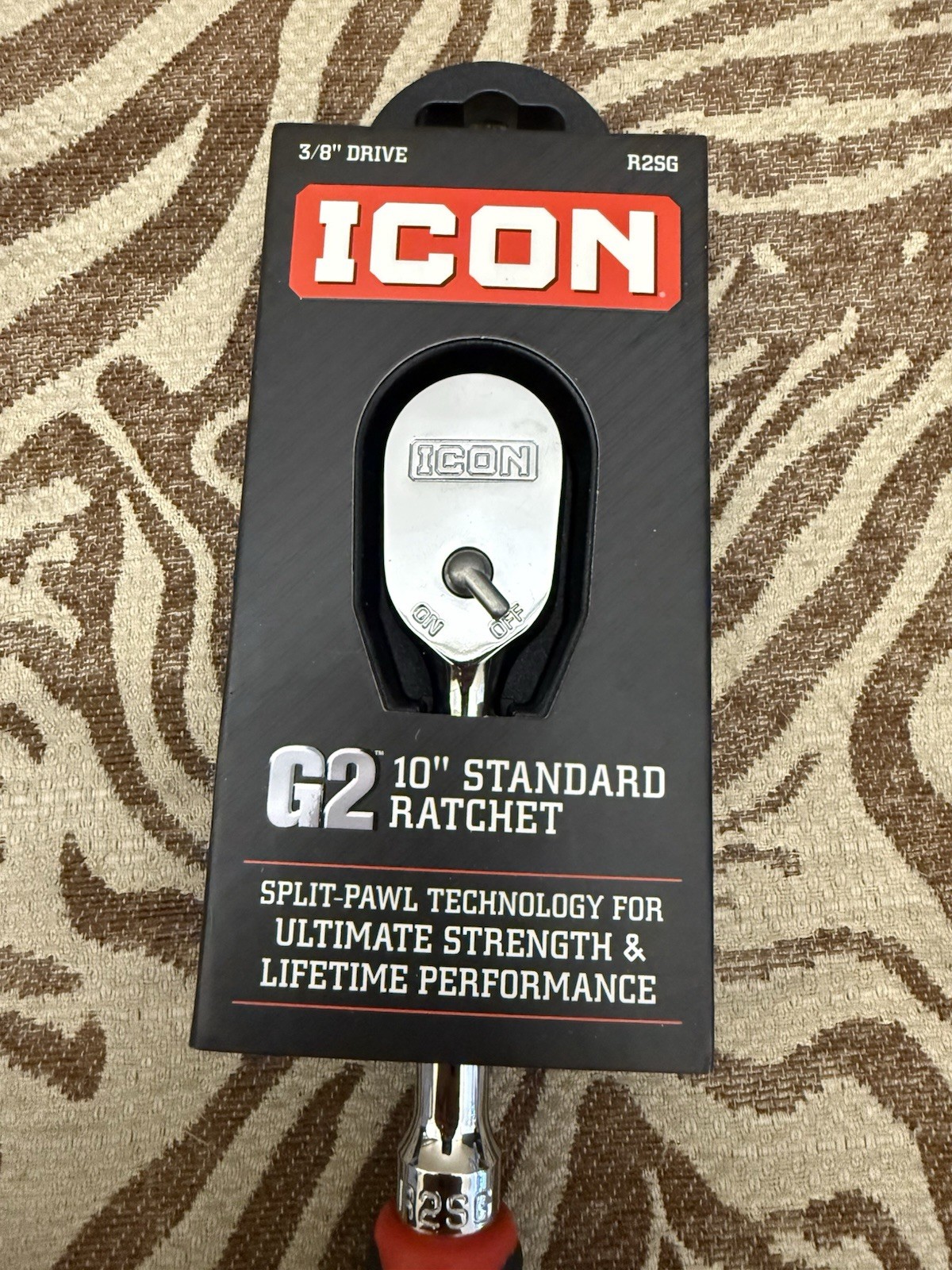 ICON 3/8″ Drive G2 10″ Standard Ratchet R2SG Brand New