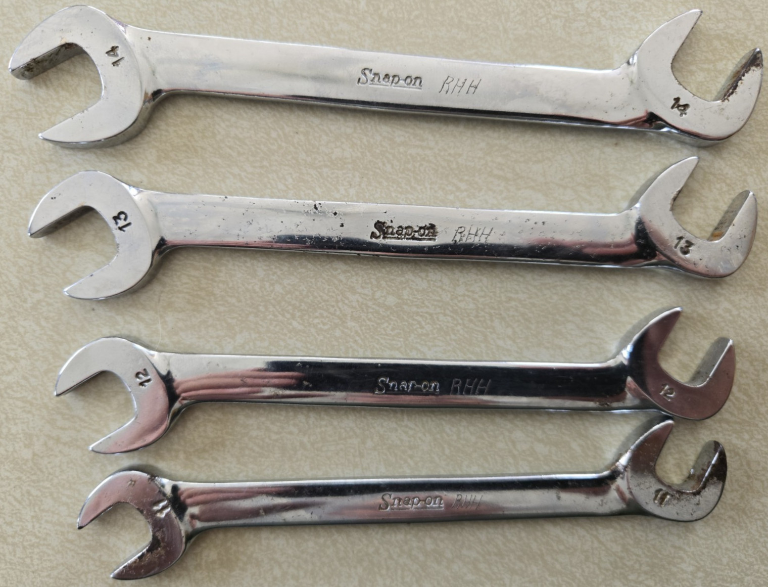 Snap on VSM5212-5217, 7 pc Metric 30°/60° Four-Way Angle Open-End Wrench Set