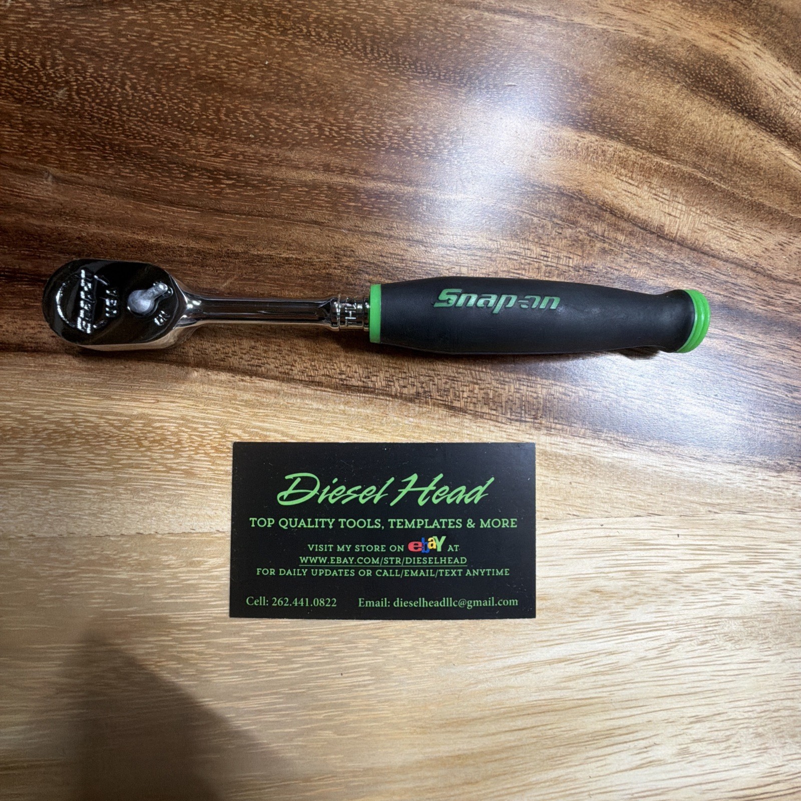New Snap On THL72 1/4″ Drive Green Soft Handle Ratchet – Free Shipping