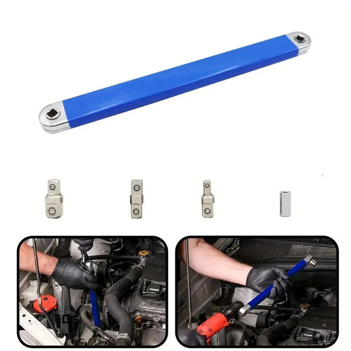 2Set Impact Ready Offset Extension Wrench Tight Reach Extension Wrench