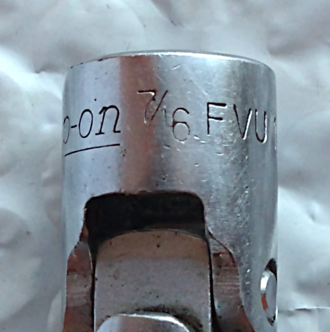 SNAP ON FVU14, 3/8″ DRIVE, 7/16″ UNIVERSAL/SWIVEL SOCKET, SHALLOW, 12 POINT.