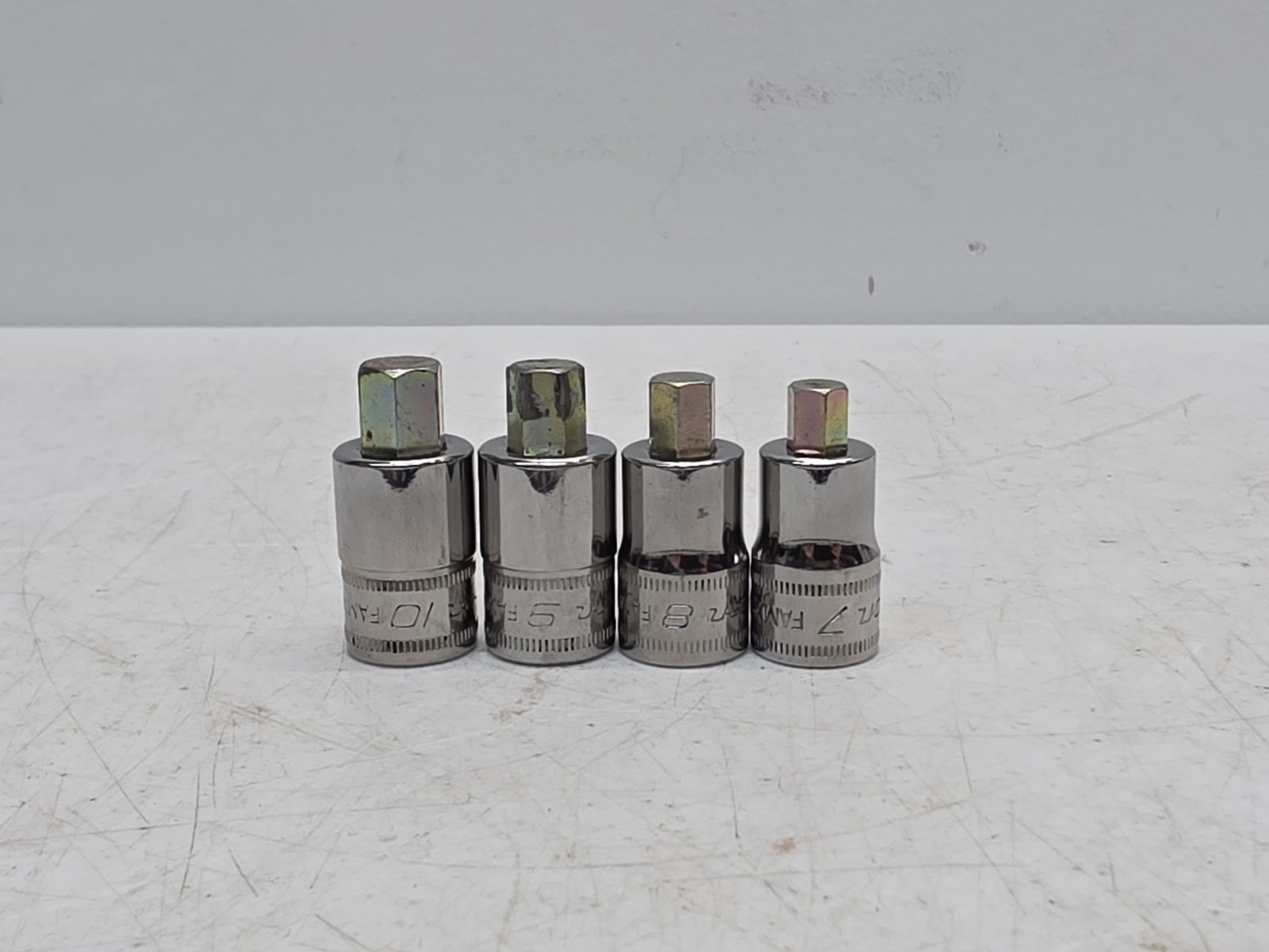 Snap-on Tools FAMXS 3/8″ Drive Stubby Metric Hex Bit Set, 7, 8, 9 & 10mm