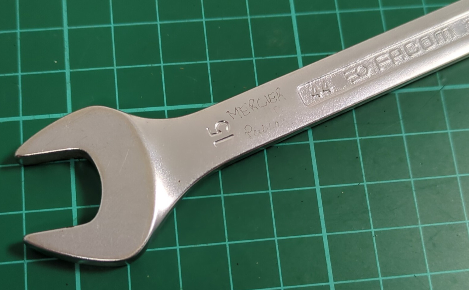 Vintage Facom No44, 14mm x 15mm, Open Ended Spanner, Made In France