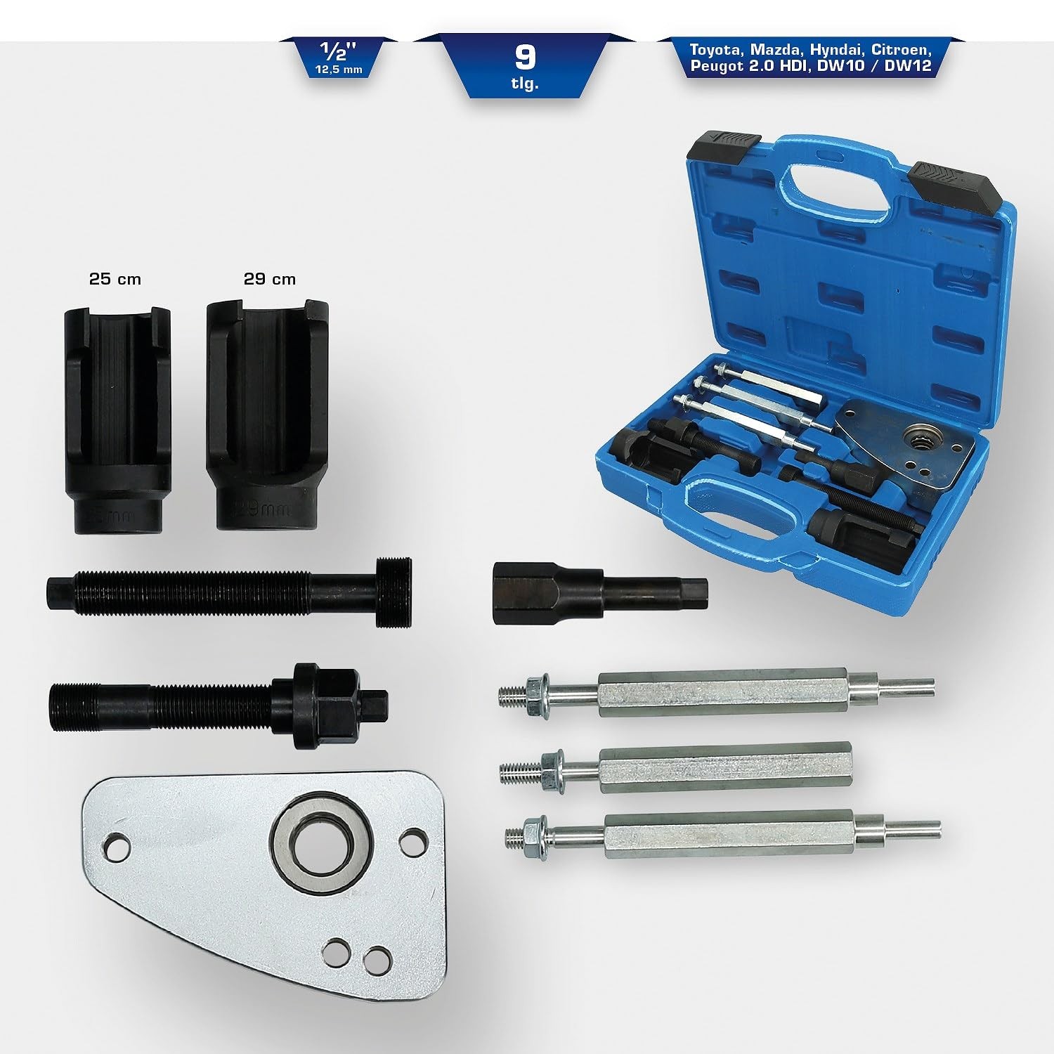 BT551180 Injector Extractor Set for HDI Injectors by Bosch and Siemens | 9t…