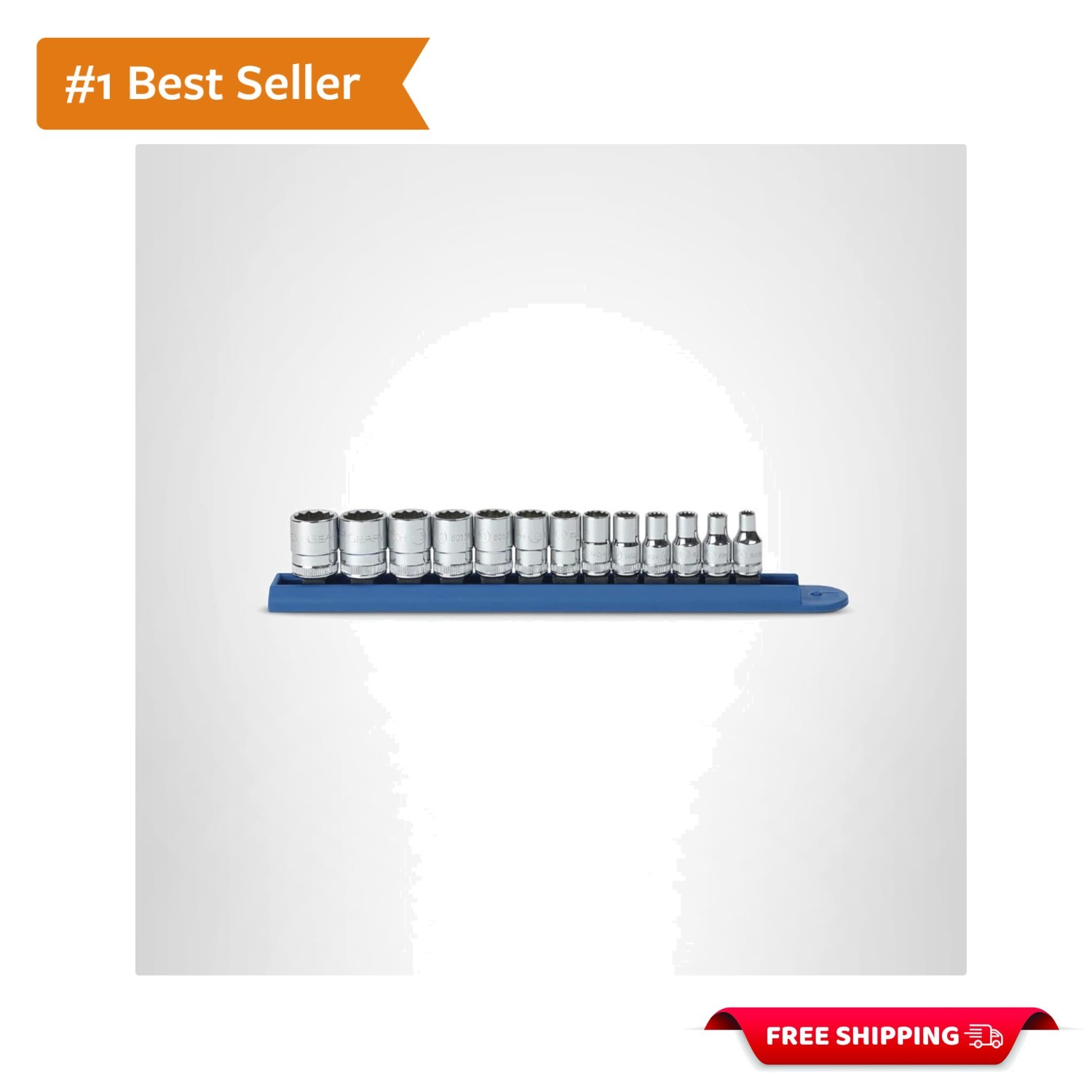 13 Pc. 1/4″ Drive 12 Pt. Standard Socket Set, Metric – 80306