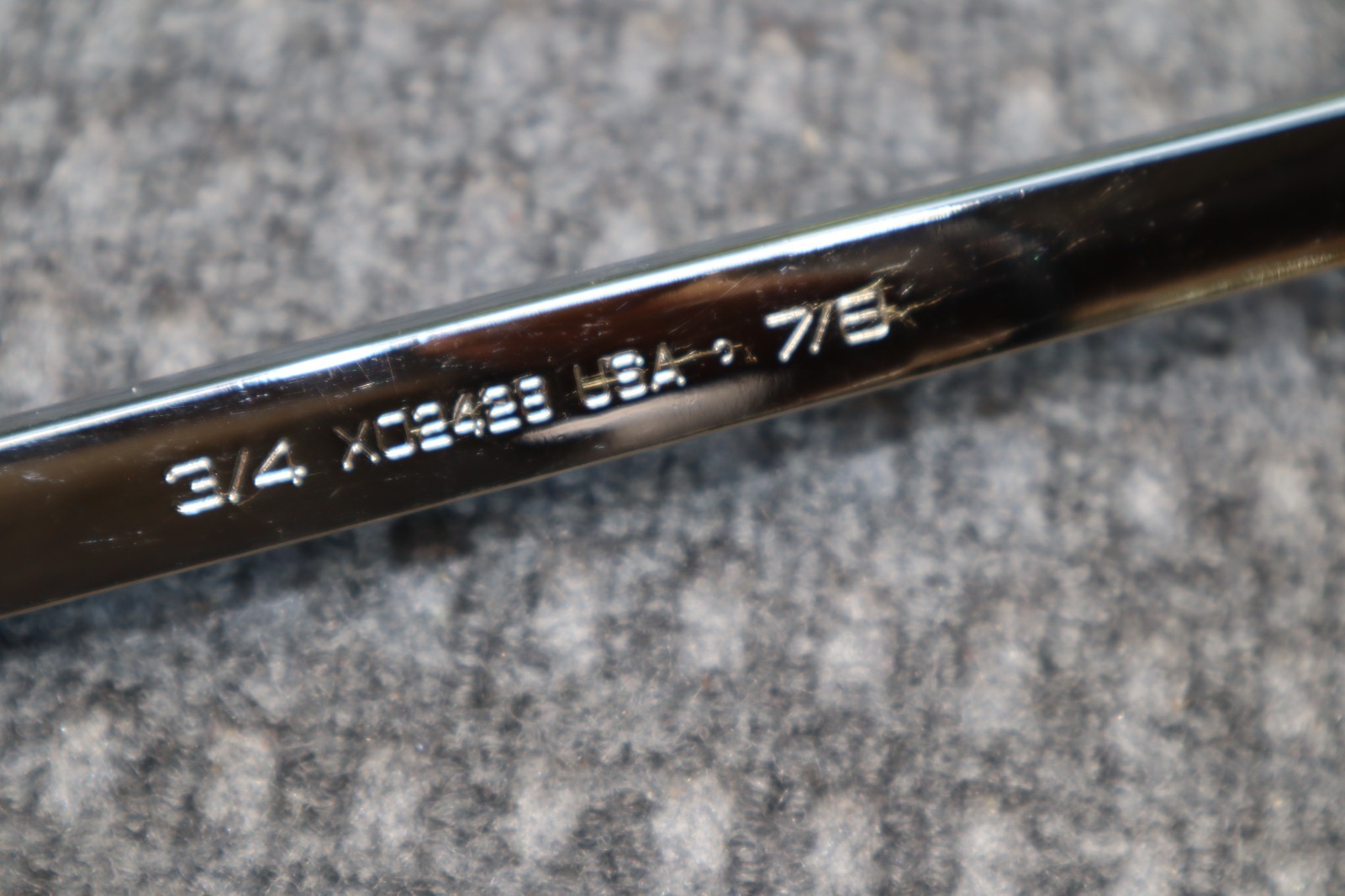 Snap On Tools SAE Wrench 12 Point Box End Off Set 3/4″ – 7/8″ XO2428 USA Clean
