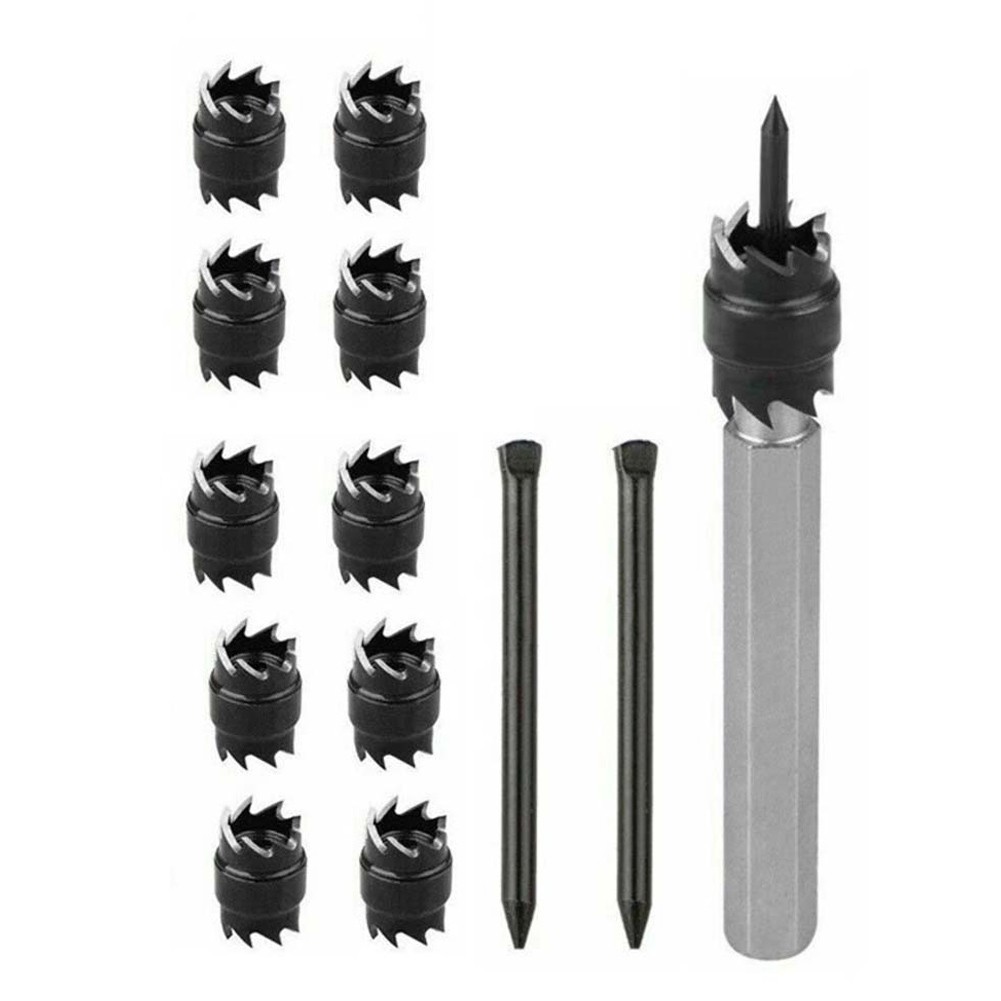 High Speed Steel 13 Pack Double Sided Spot Weld Cutter Set 38 Inch Length
