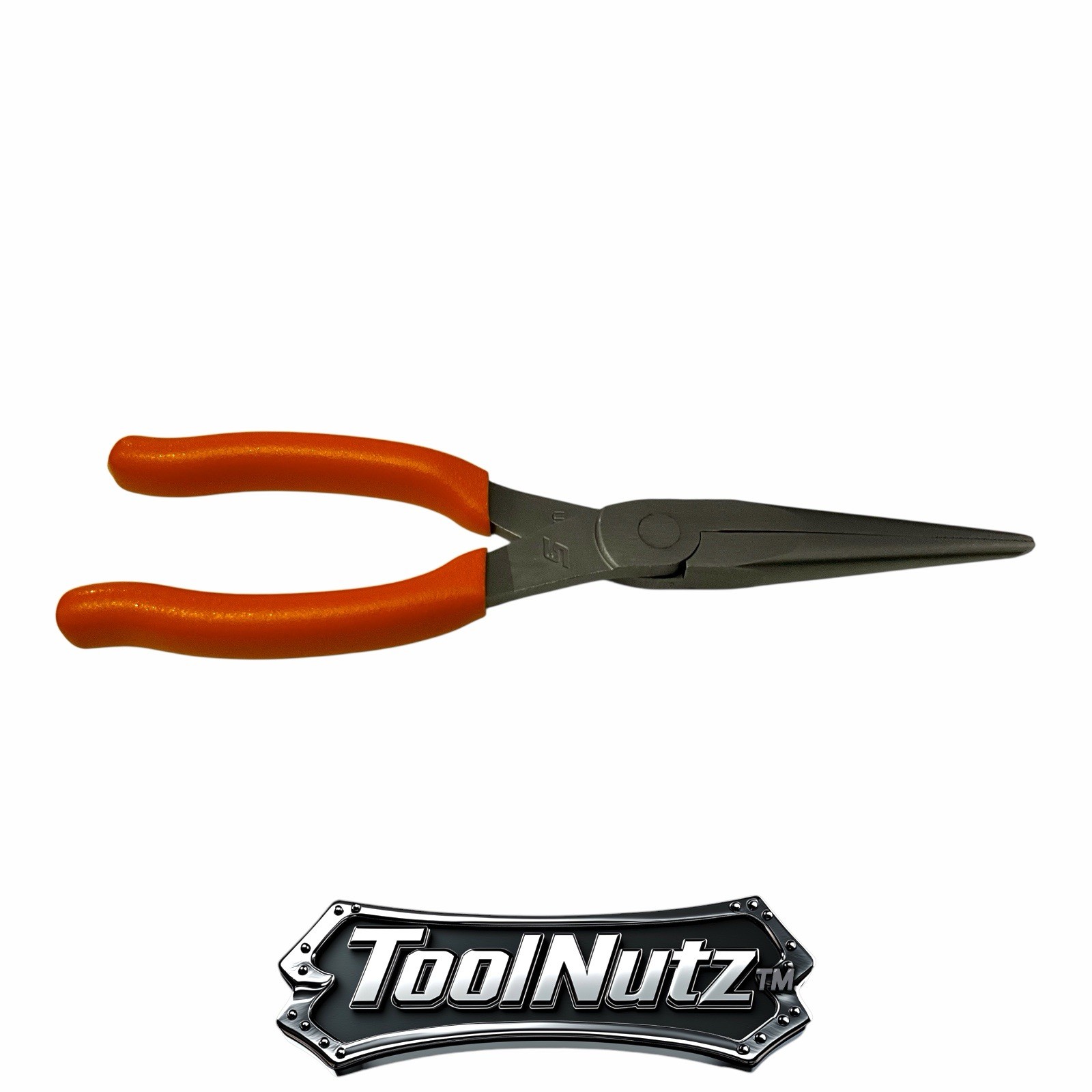 Snap-on Tools NEW 97ACFO 9in ORANGE Soft Grip Rounded Jaw Needle Nose Pliers USA