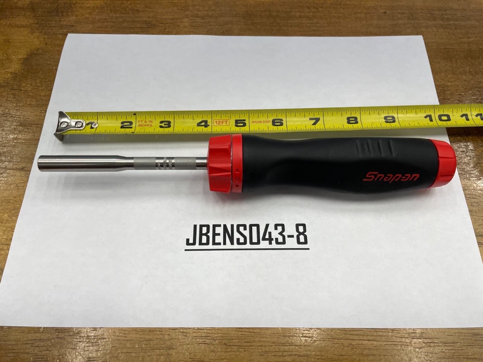 Snap-on Tools USA NEW RED Soft Grip Ratcheting Screwdriver w/ Bits SGDMRC44B