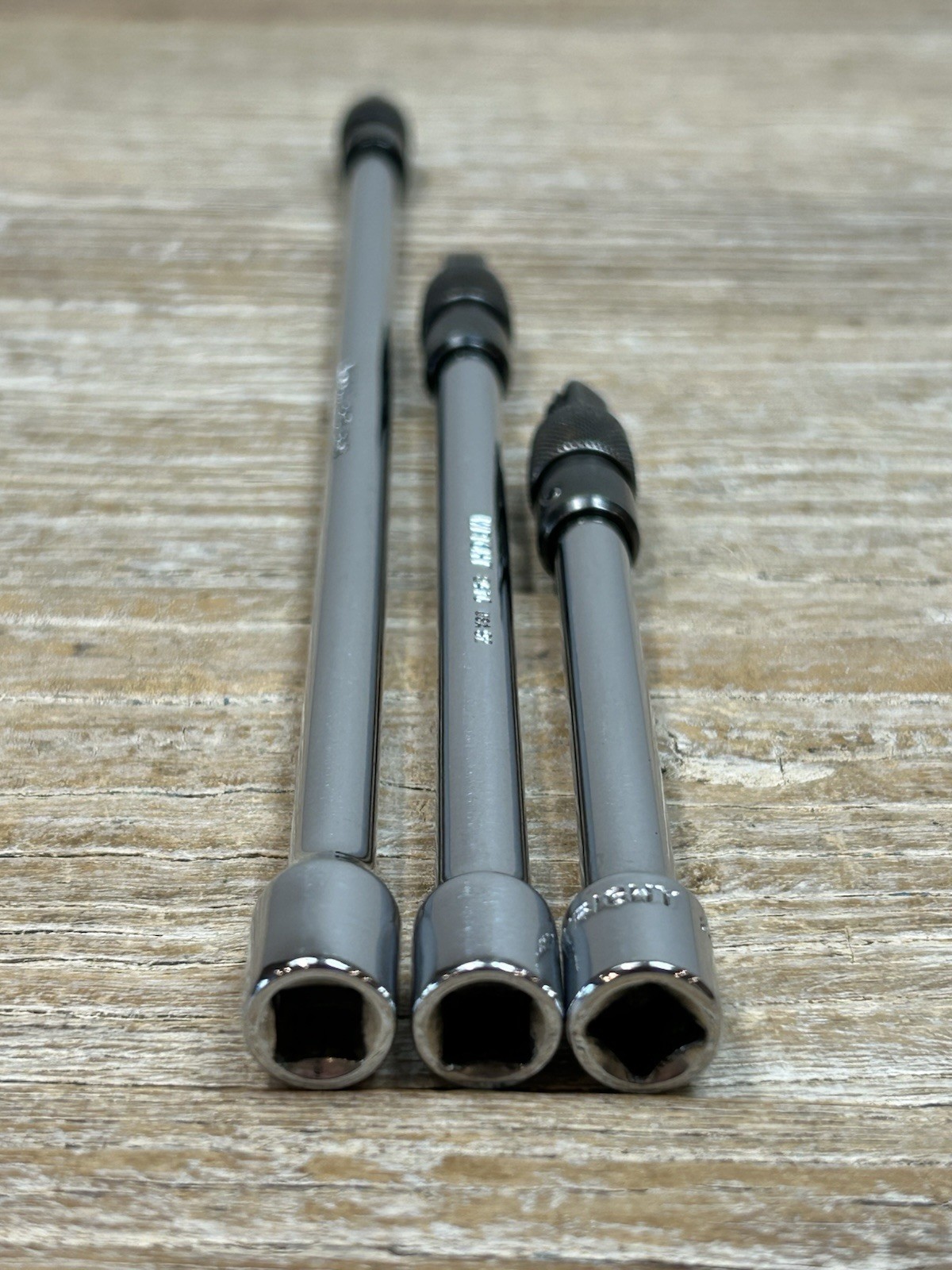 Wright 3 Pc. 1/4” Drive Locking Extension Set – – 5” 7” 11” FREE SHIP