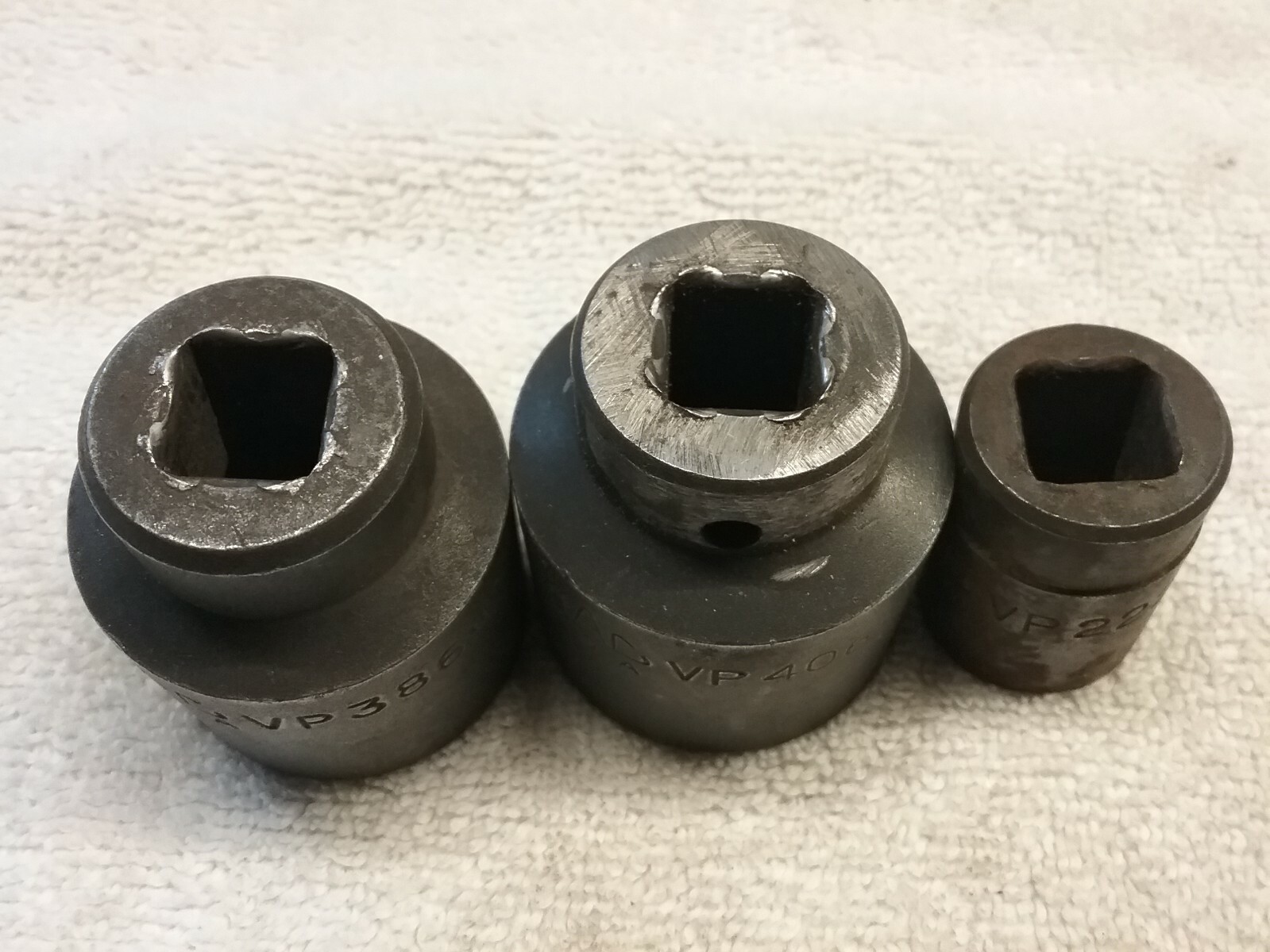 3 Mac Tools Shallow Standard Impact Sockets VP222 11/16″,386 1 3/16″, 406 1 1/4″
