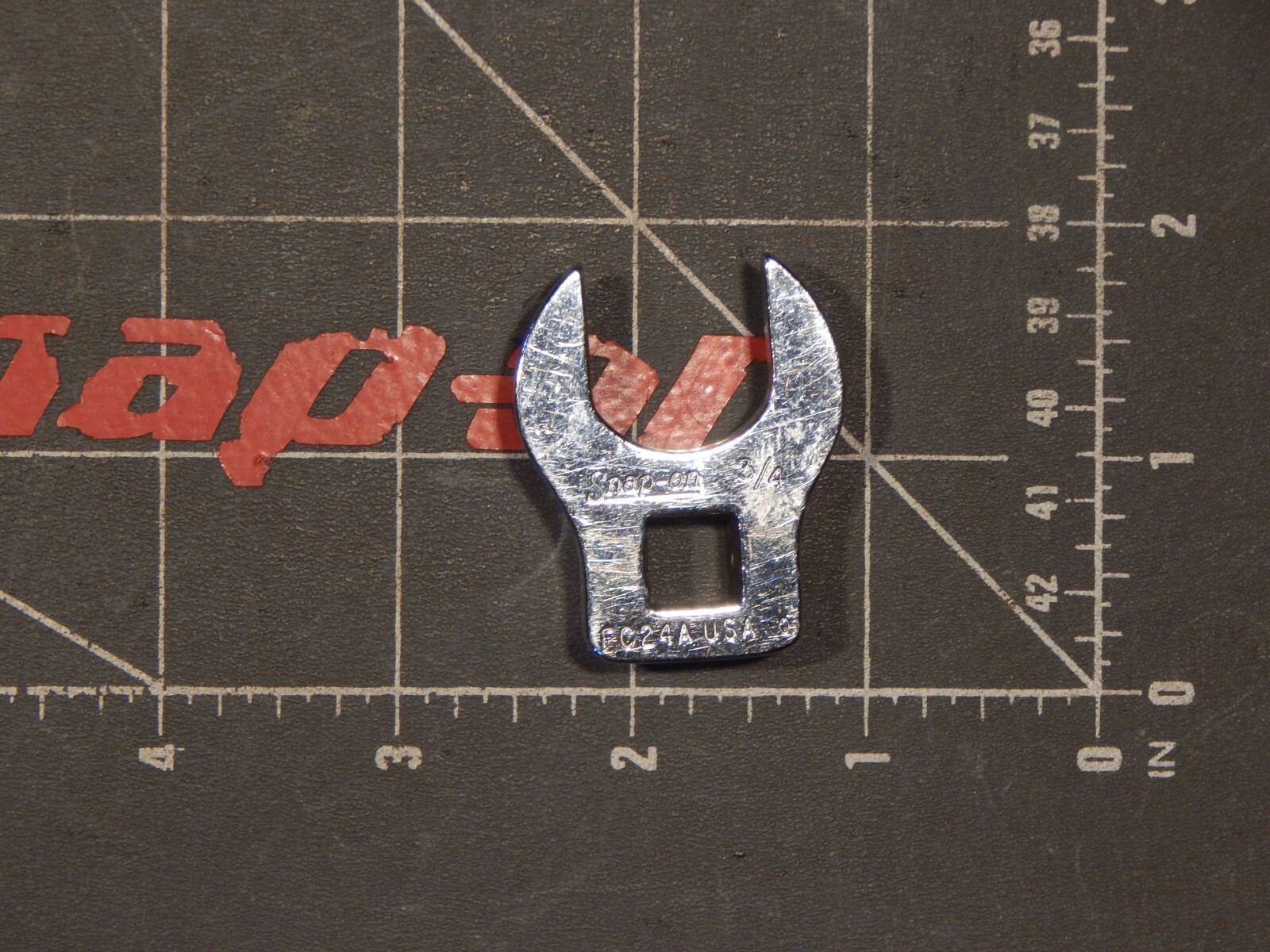 Snap On 3/8″ Drive Open End Crowfoot Wrench 3/4″ FCO24A Dr Crow Foot 1990