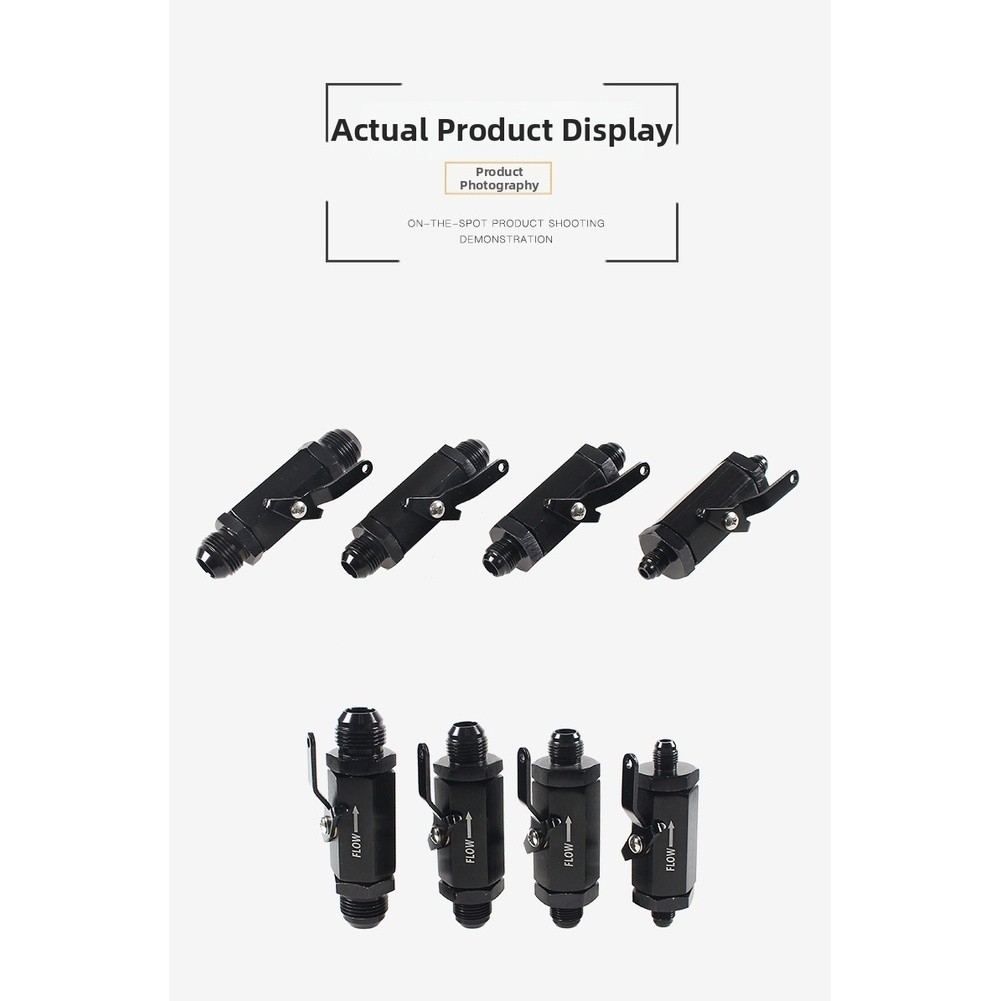Inline Aluminum Fuel Check Valve AN6 to AN12 One Way Flow Shut Off Valve
