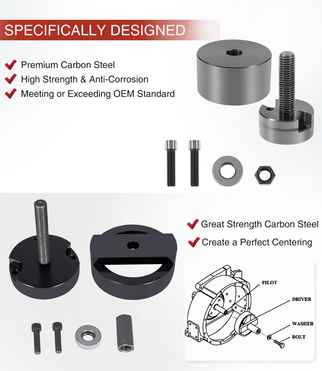 Front & Rear Crank Seal Installer Tool For Ford 6.0L Powerstroke 303-761 303-770