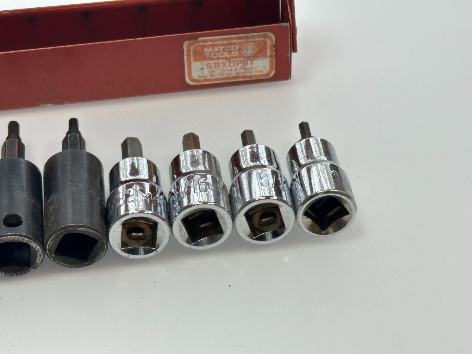 🇺🇸 Matco Tools USA 10pc SAE Hex Bit Socket Driver Set, Impact Regular Mix Lot