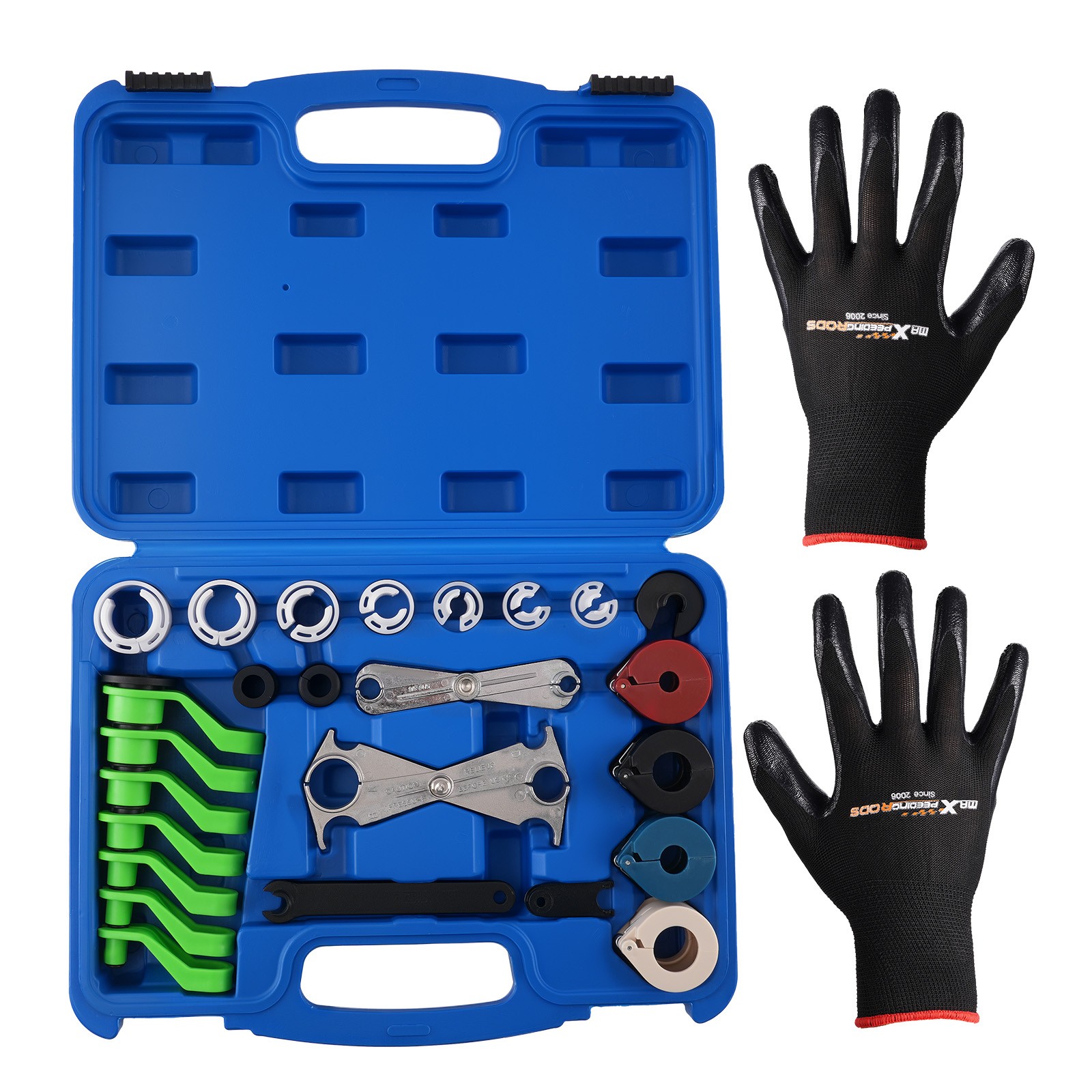 25PC Quick Disconnect Tool Set Fuel Line for AC Hoses Aluminum Alloy w/ Case