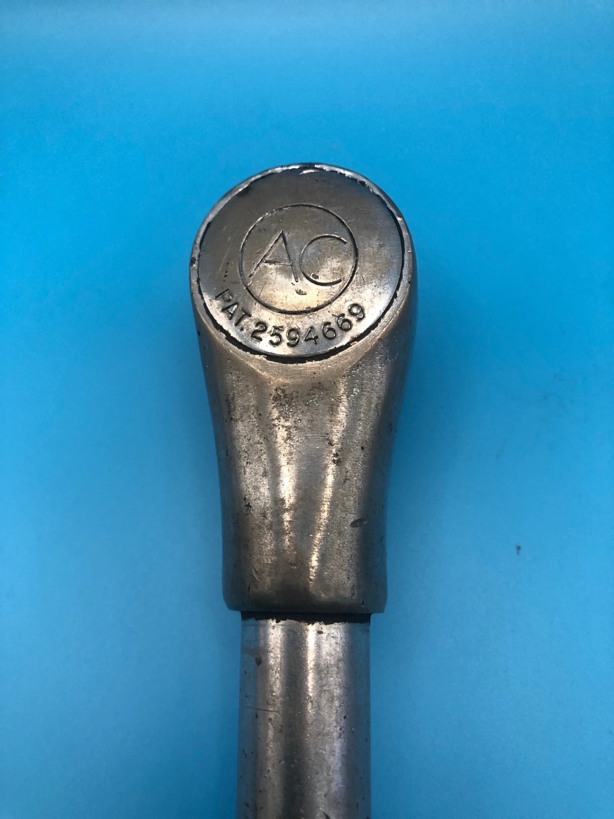 Vintage Gear Operated AC Ratchet Aircraft Wrench Tool 3/8” RH Drive Pat. 2594669