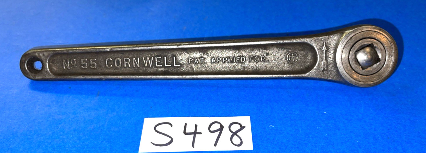 CORNWELL TOOLS VINTAGE 1/2 DRIVE RATCHET NO 55 SHIPPING INCLUDED