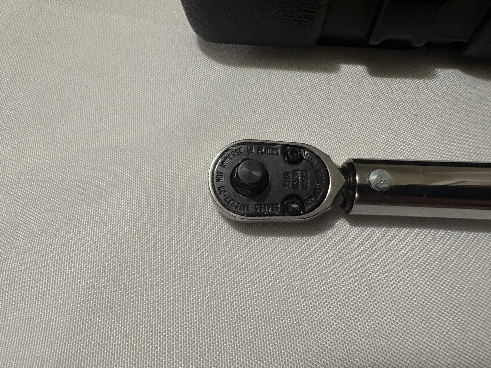 Snap On 1/4″ SAE Adjustable Click-Type Fixed Ratchet Torque Wrench QD1R200A New