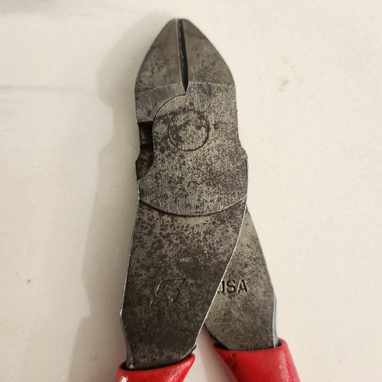 Snap On 7″ Vector Edge Soft Grip Red Handled Diagonal Cutting Pliers 87ACF