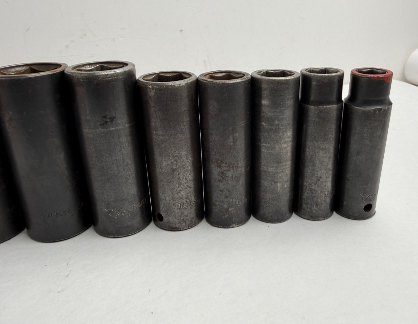 MAC Tools 10pc SAE 1/2” Deep Impact Socket Set 6 Point 1/2″ – 11/4″